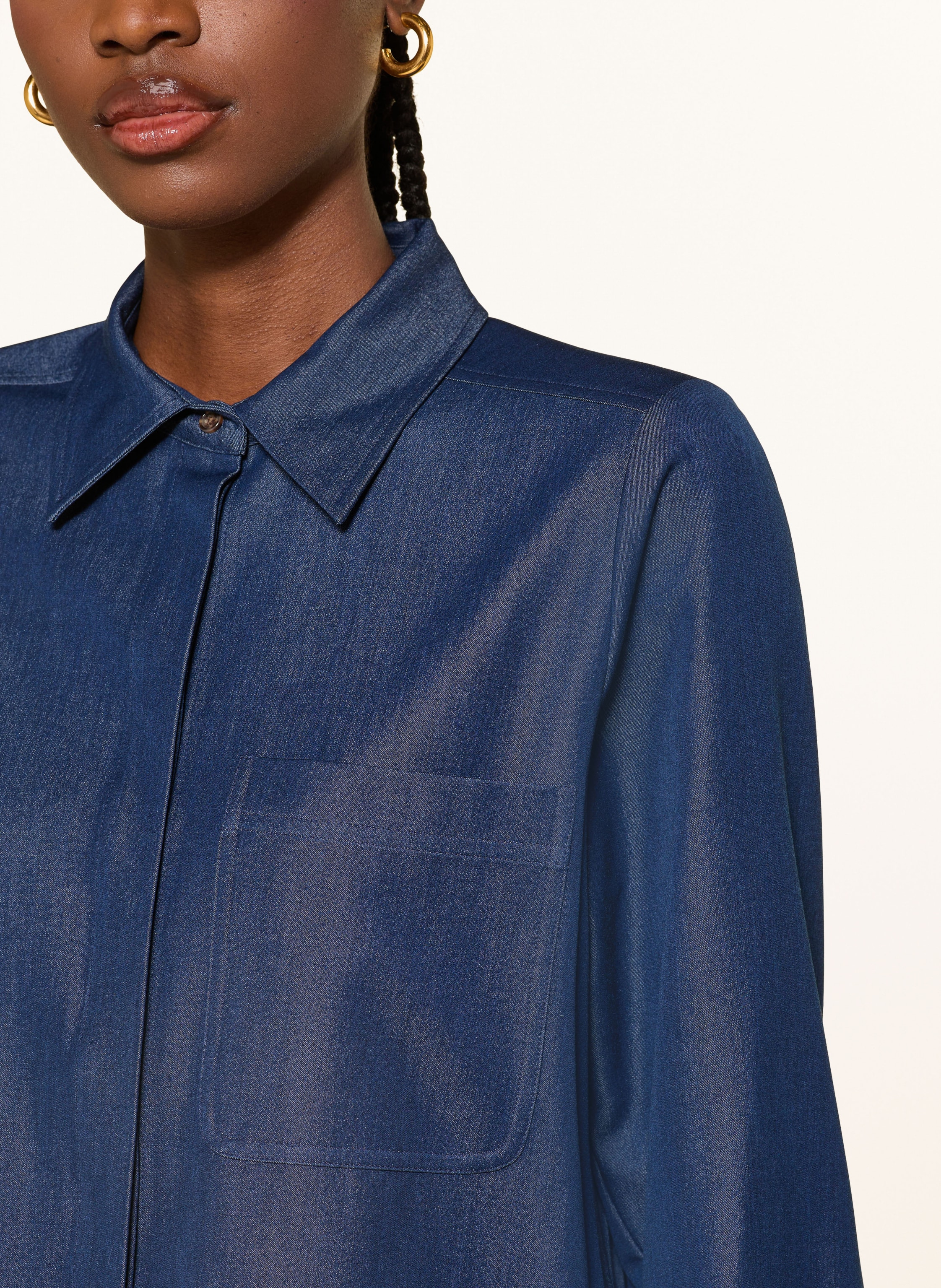 Thumbnail - Inwear Hemdbluse Cherrieiw Mit Plissees blau