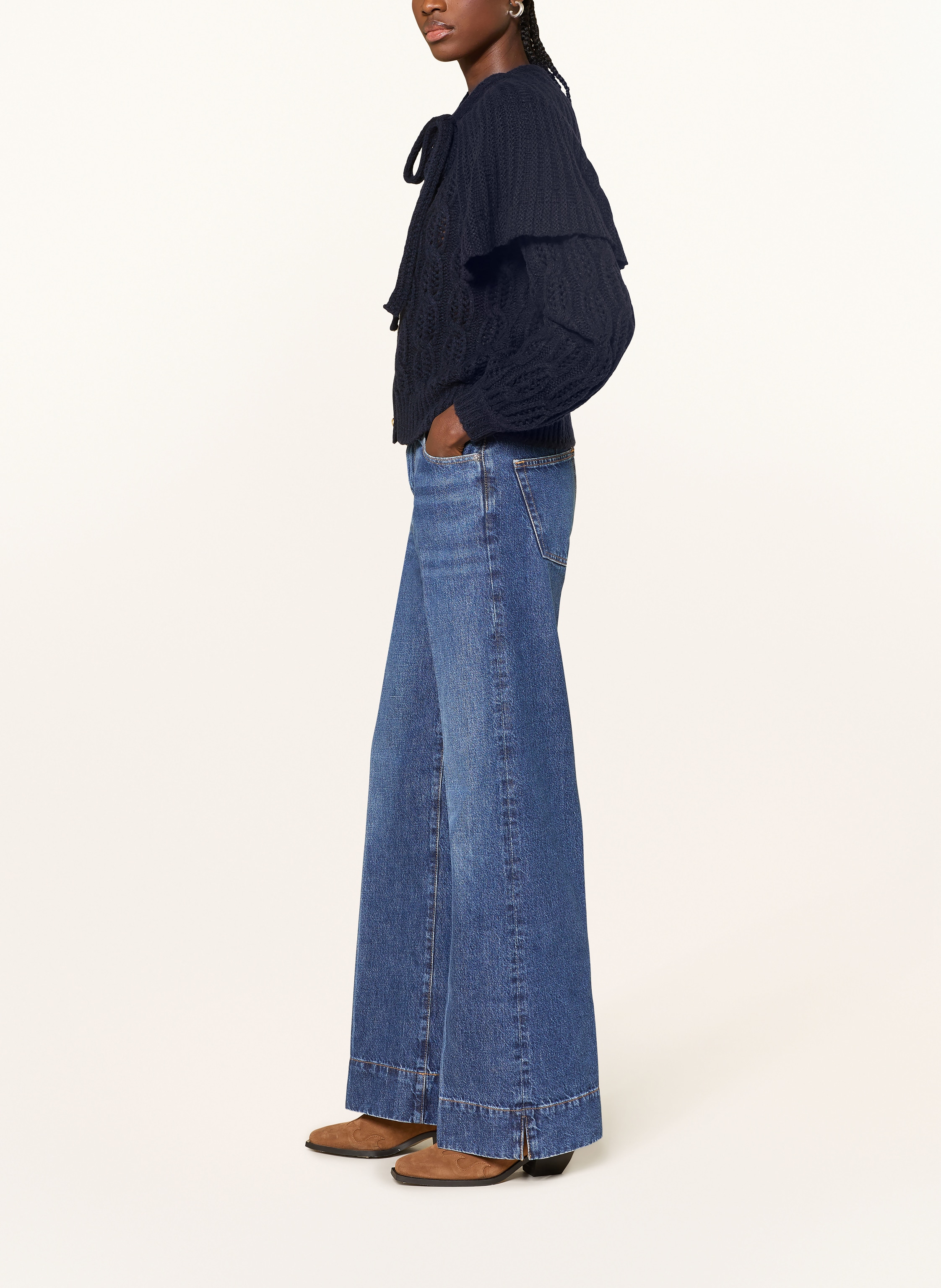 Thumbnail - Frame Flared Jeans The Slice Flare blau