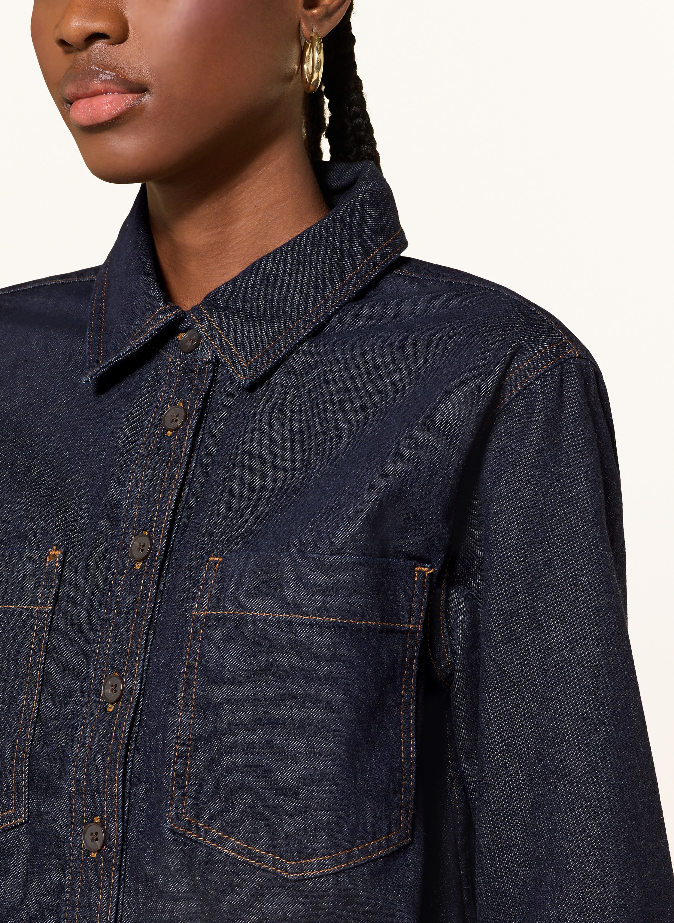 Thumbnail - Frame Jeansbluse blau