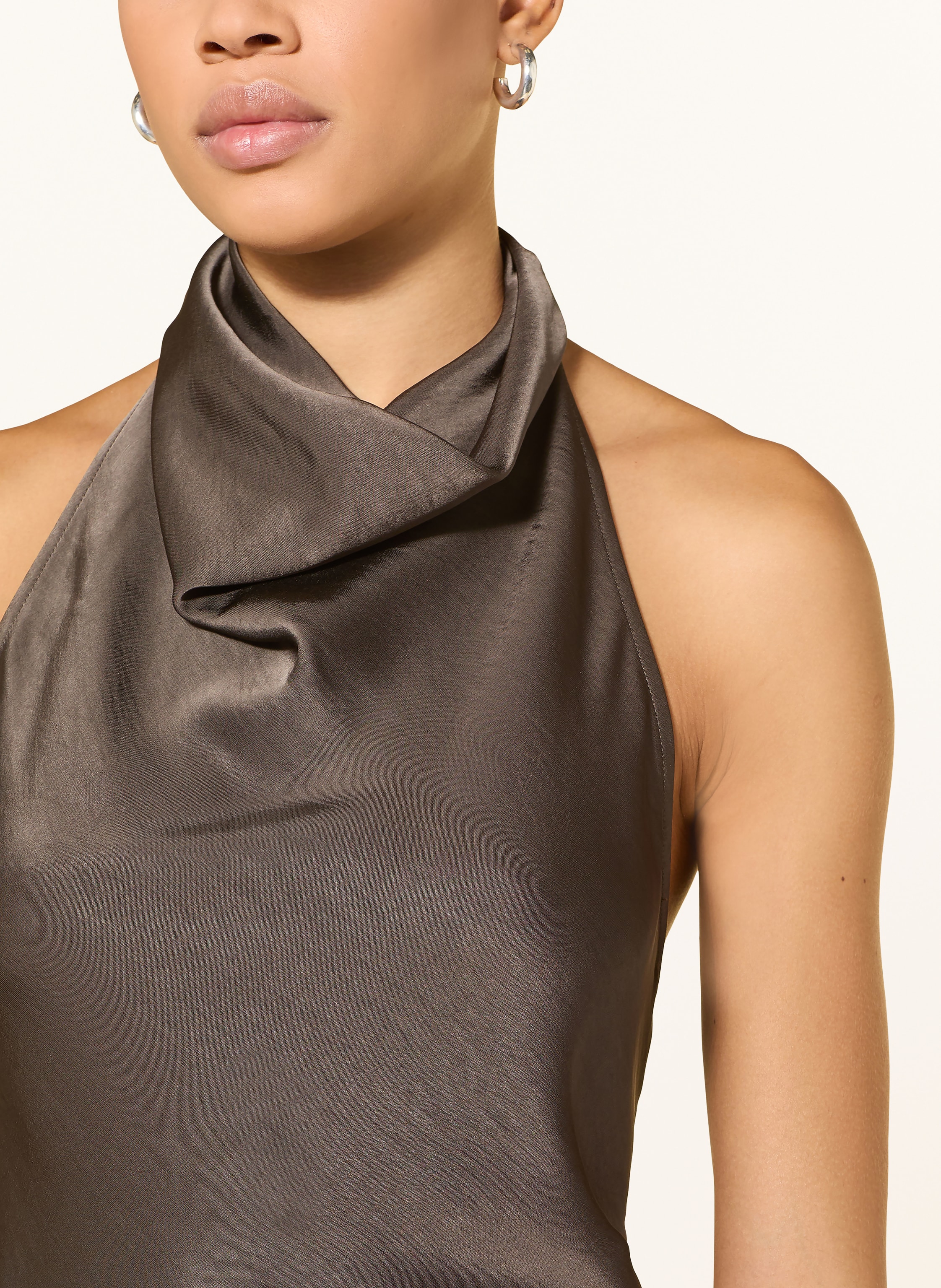 Thumbnail - Ninety-9 Blusentop Ivy Aus Satin braun