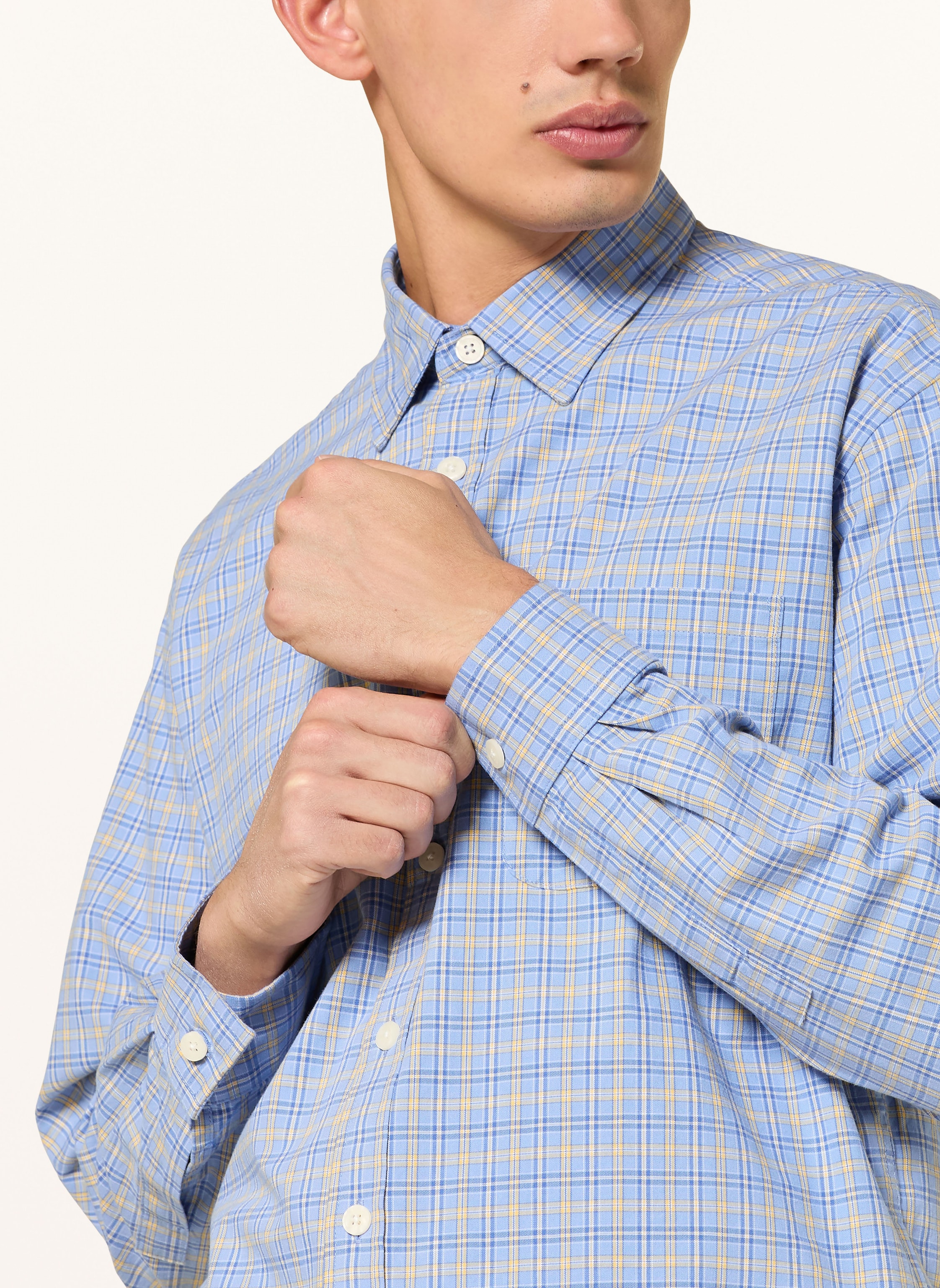 Thumbnail - Nn.07 Hemd Deon Regular Fit blau