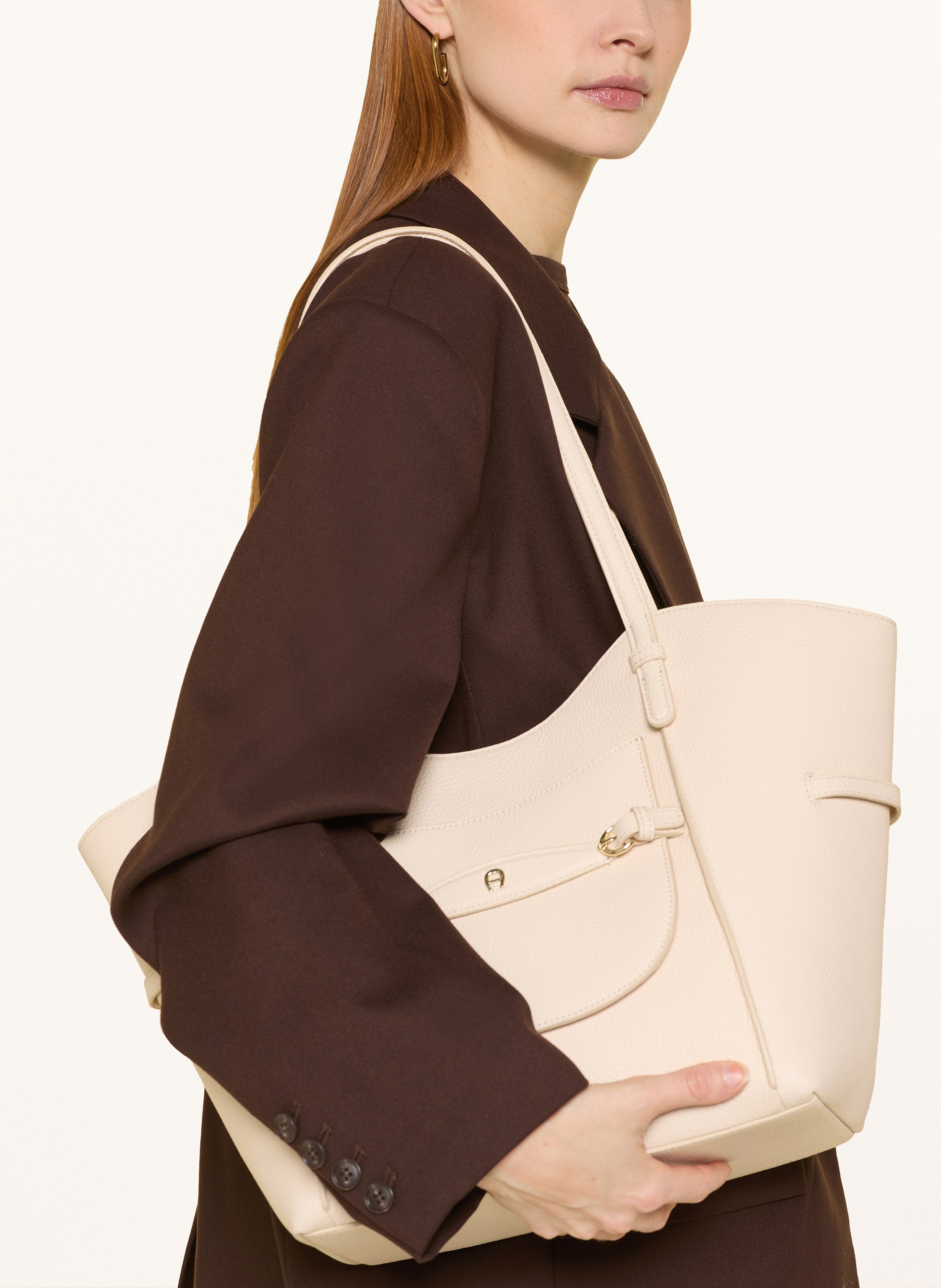 Thumbnail - Aigner Shopper Cavallo Large beige