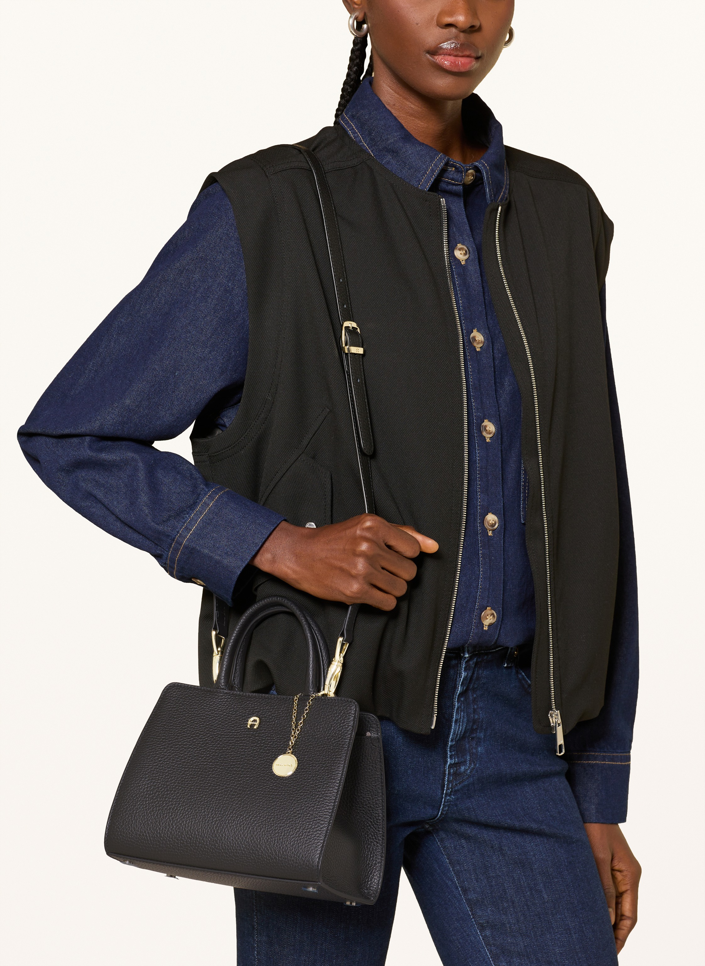 Thumbnail - Aigner Handtasche Cestino schwarz