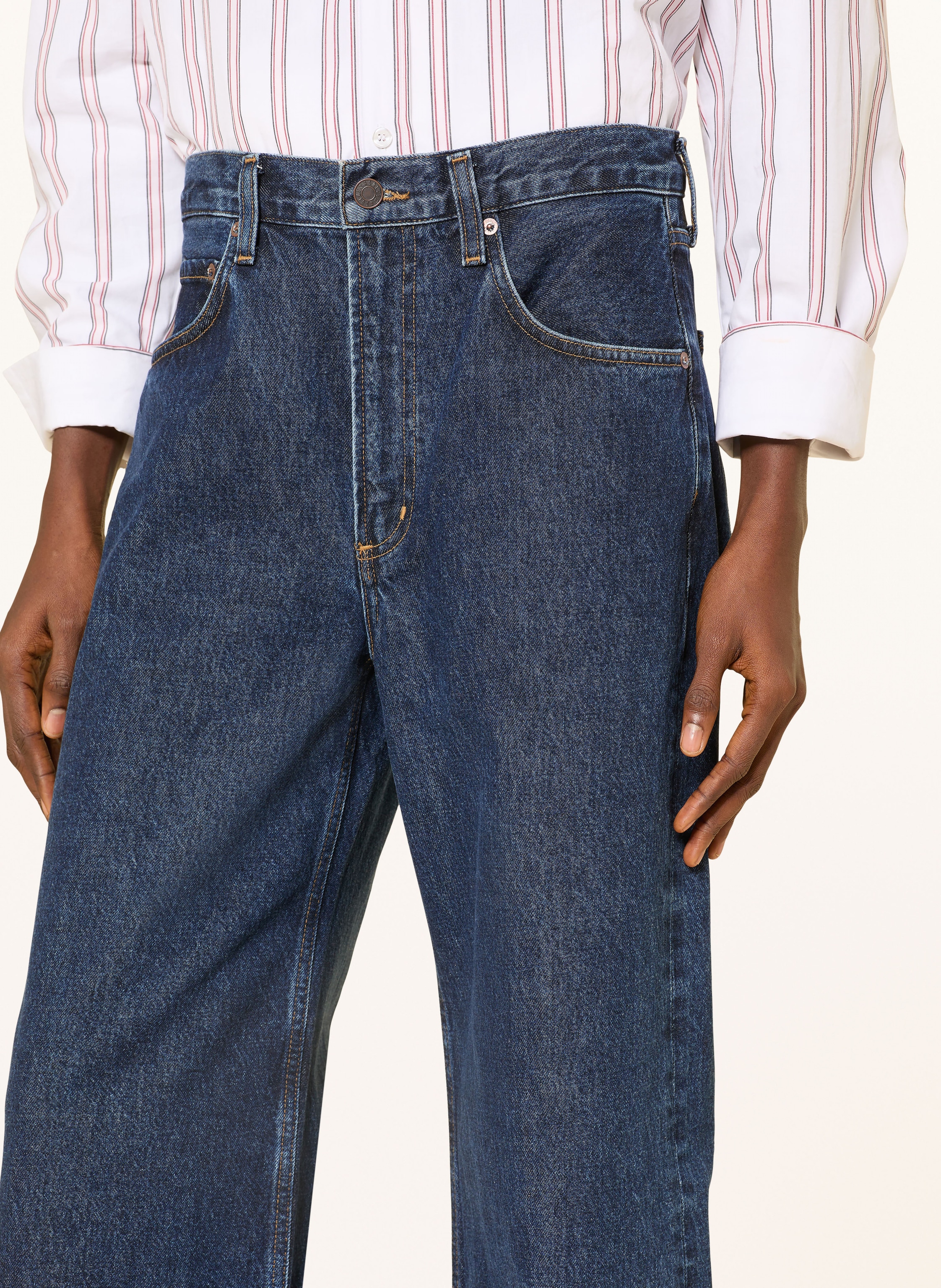 Thumbnail - Agolde Wide Leg Jeans Pendulum blau