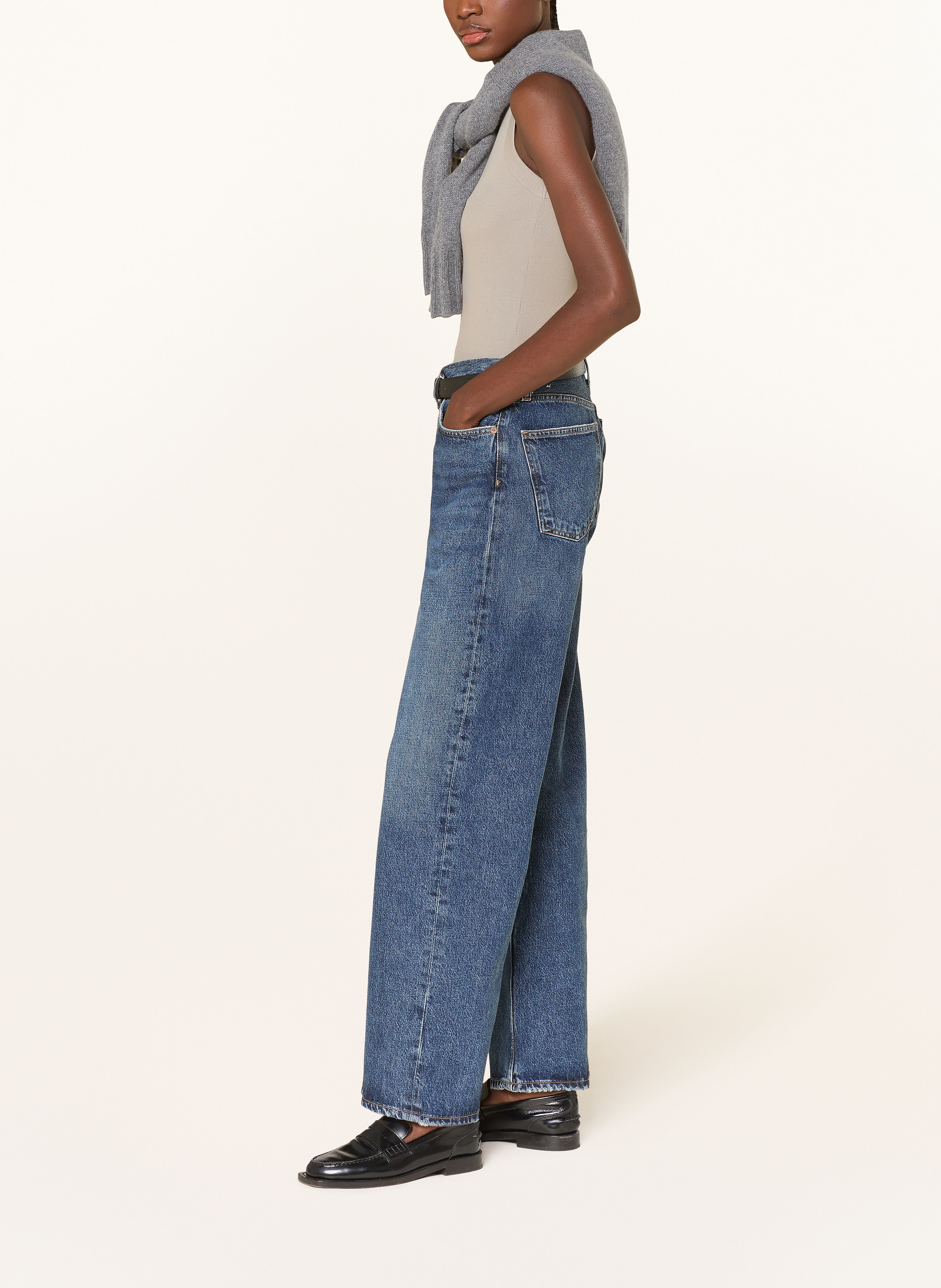 Thumbnail - Agolde Straight Jeans Arc Jean blau