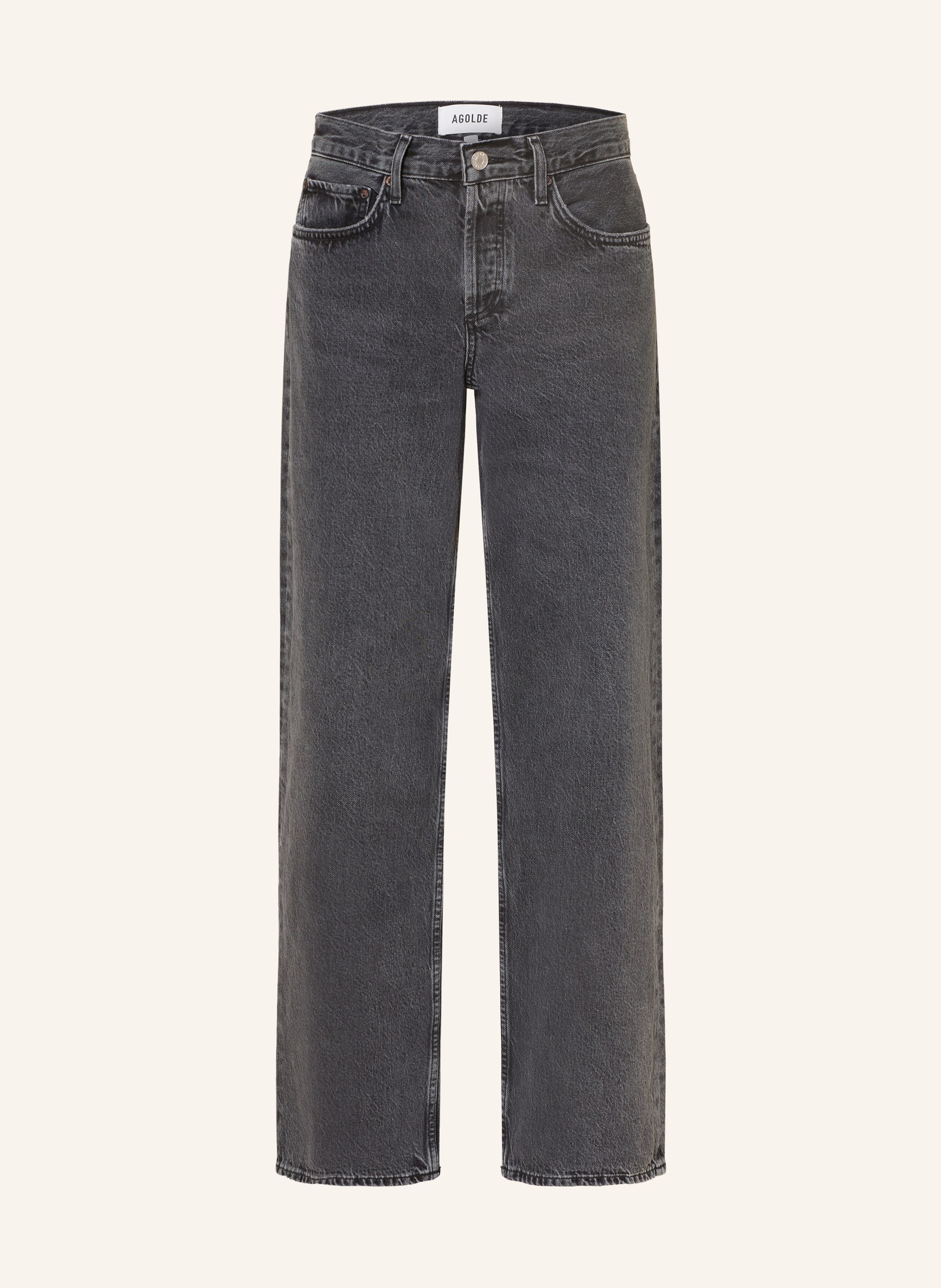 Agolde Straight Jeans schwarz