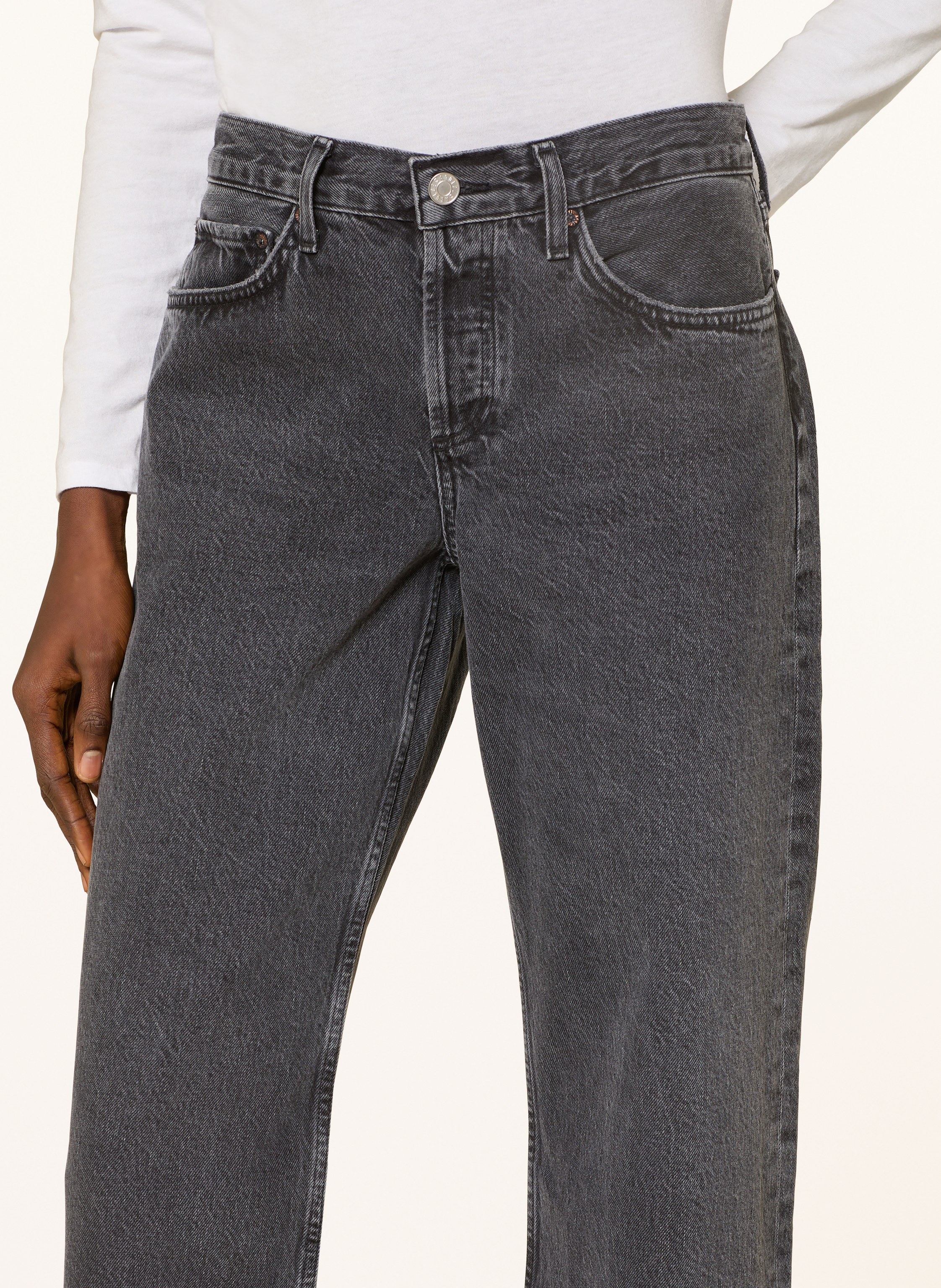 Thumbnail - Agolde Straight Jeans schwarz