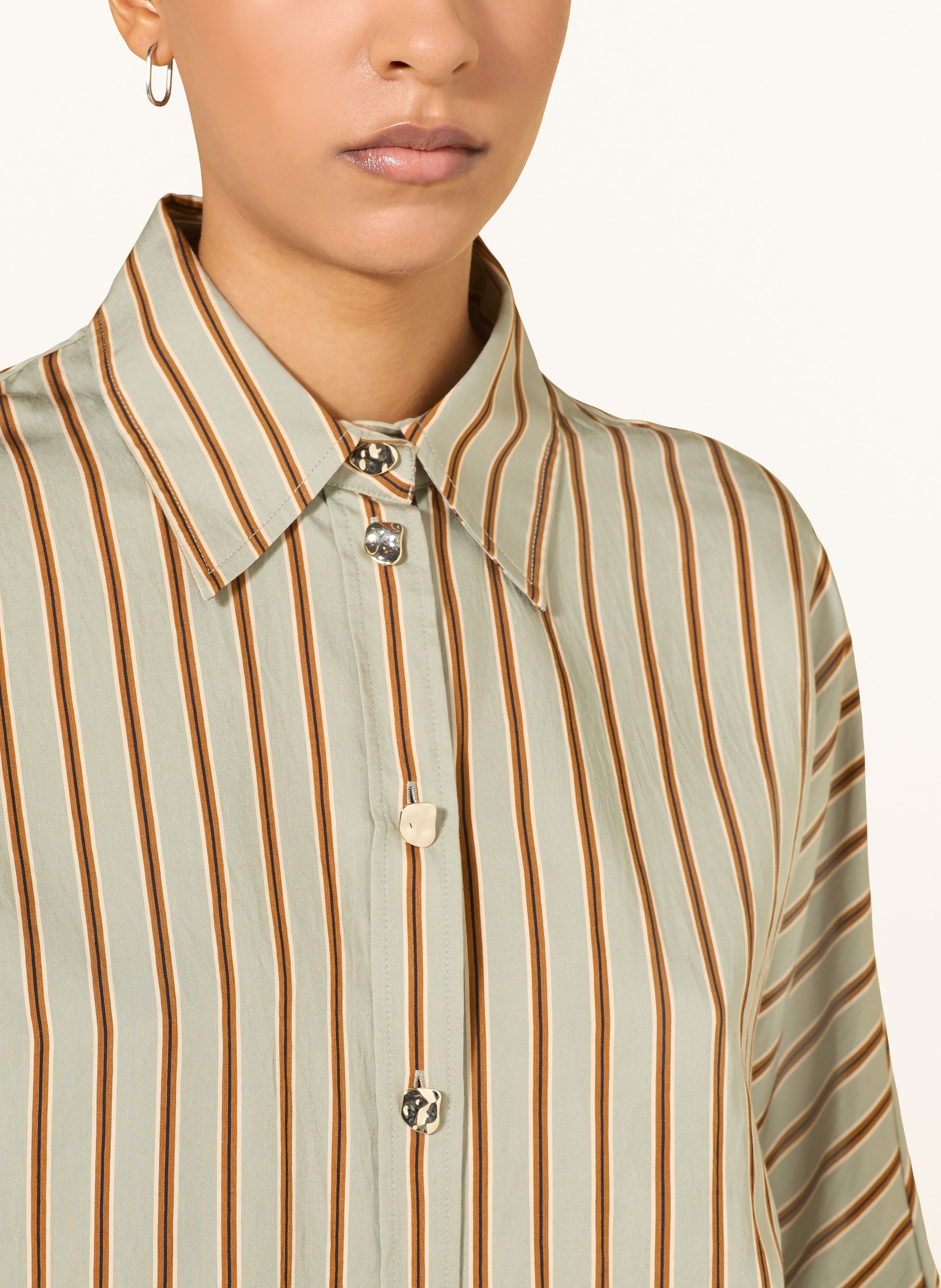 Thumbnail - Liu Jo Oversized-Hemdbluse gruen