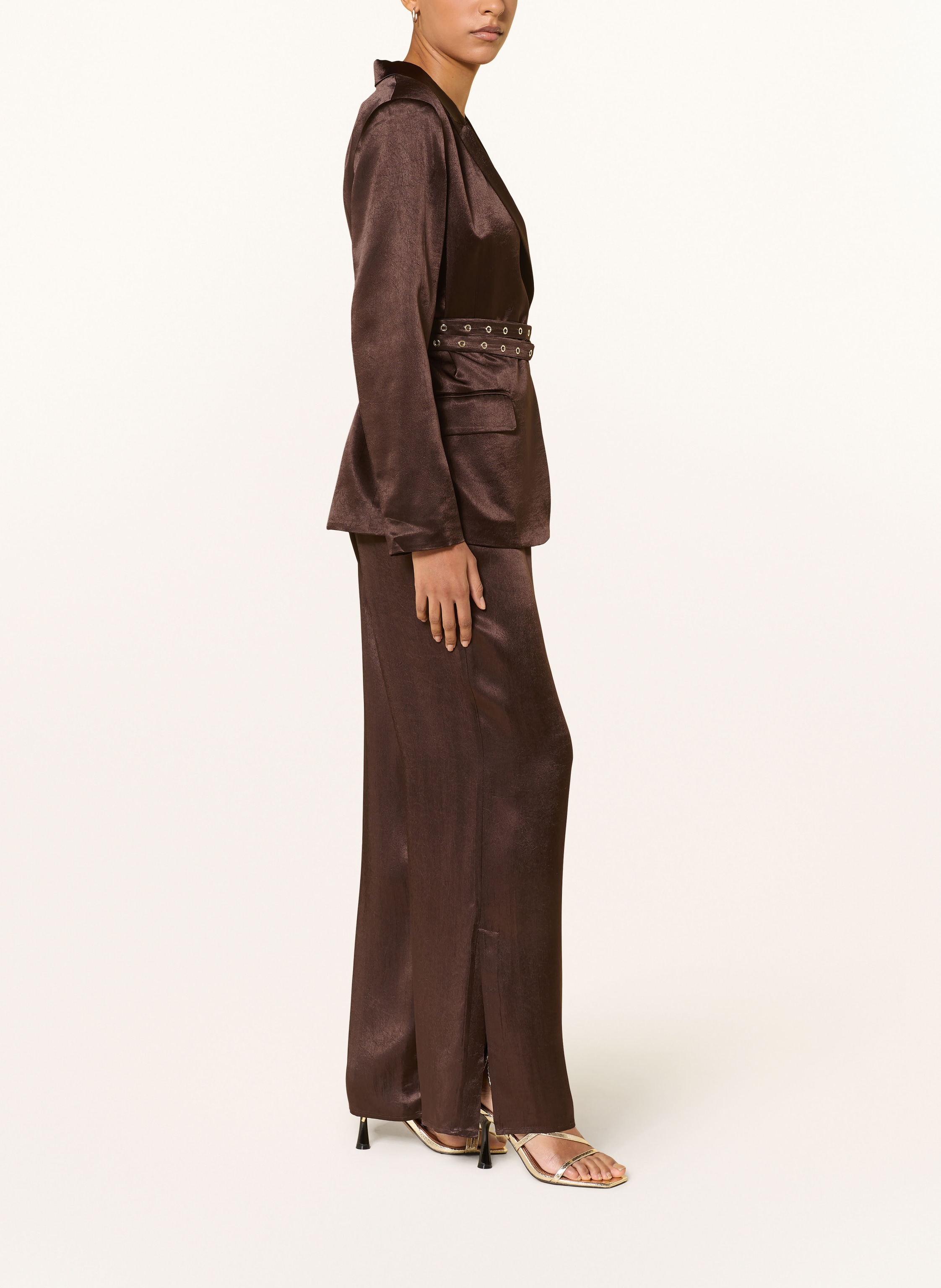 Thumbnail - Liu Jo Marlenehose Aus Satin braun