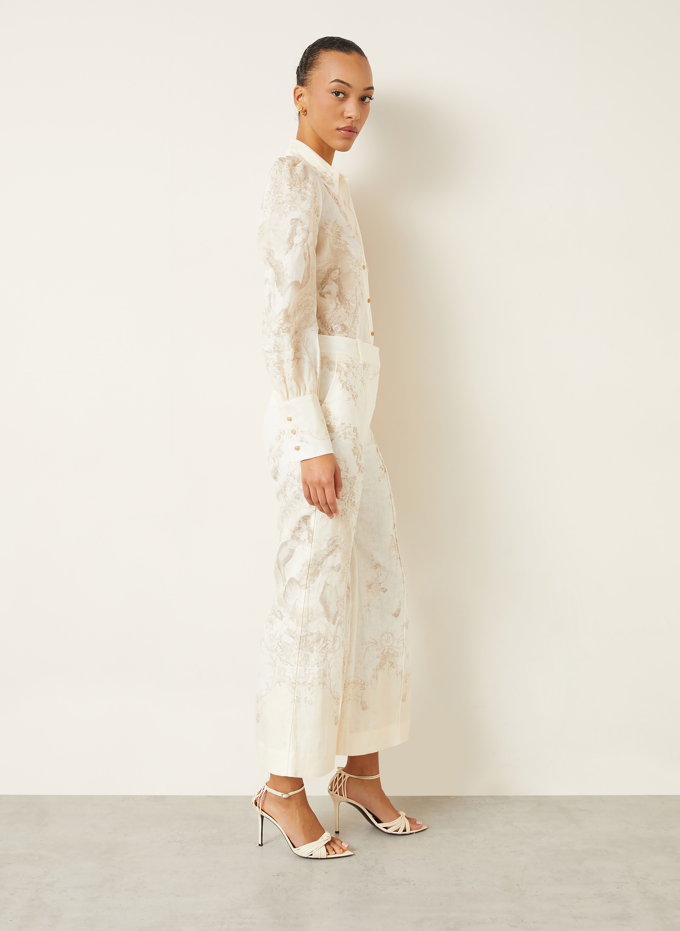 Thumbnail - Zimmermann Leinen-Culotte weiss