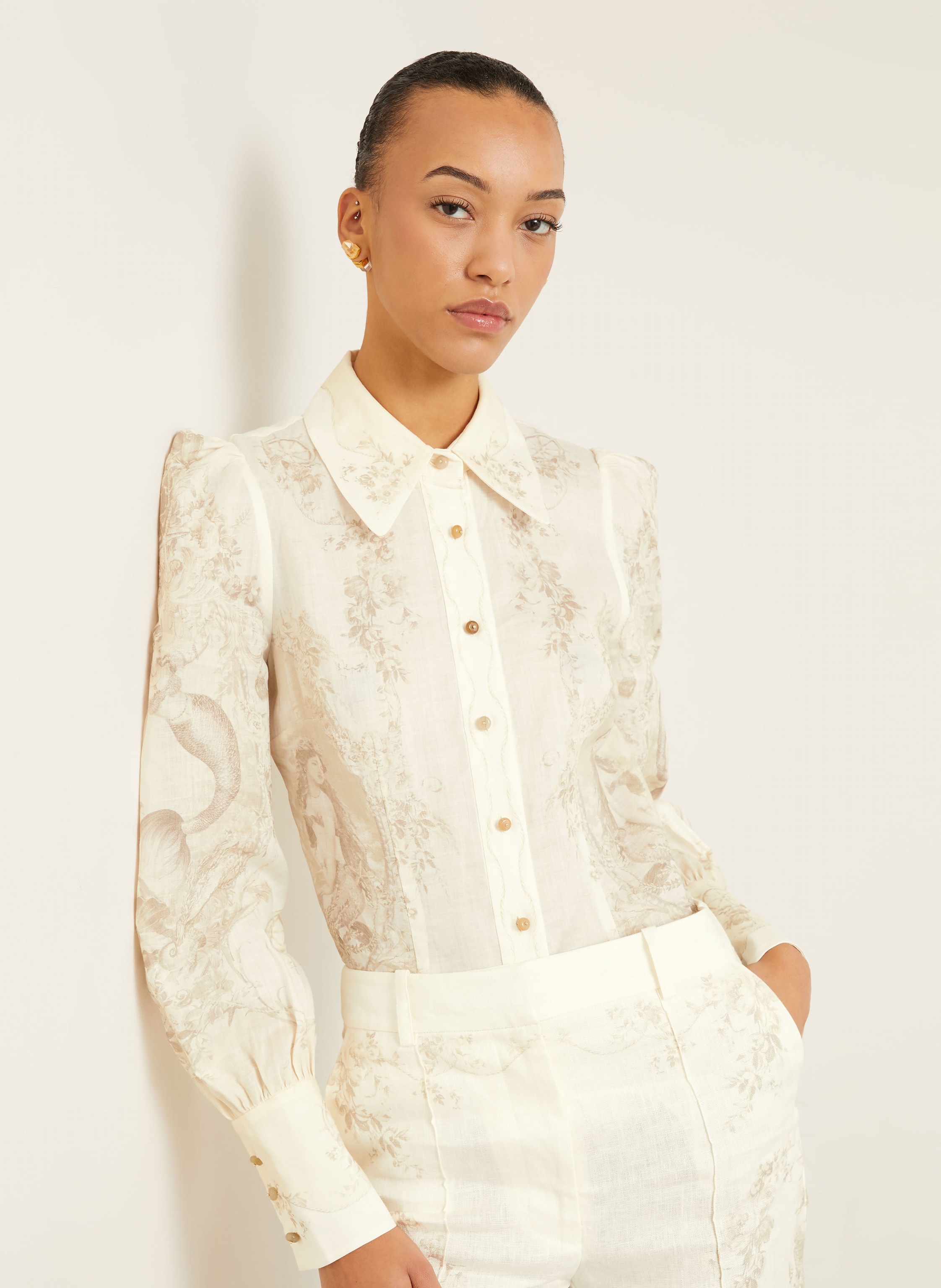 Thumbnail - Zimmermann Hemdbluse weiss