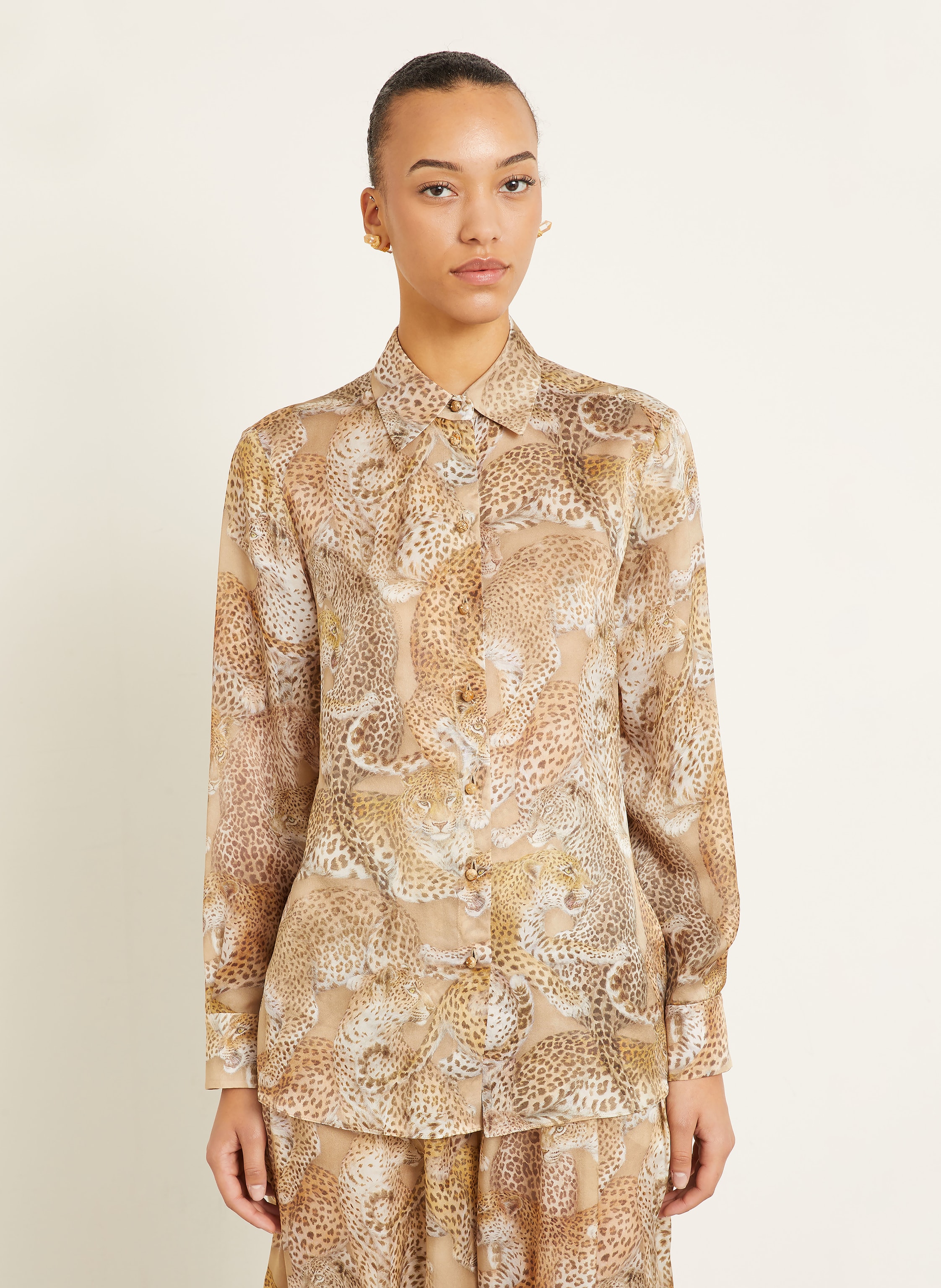 Thumbnail - Zimmermann Hemdbluse Rebellion Aus Seide braun