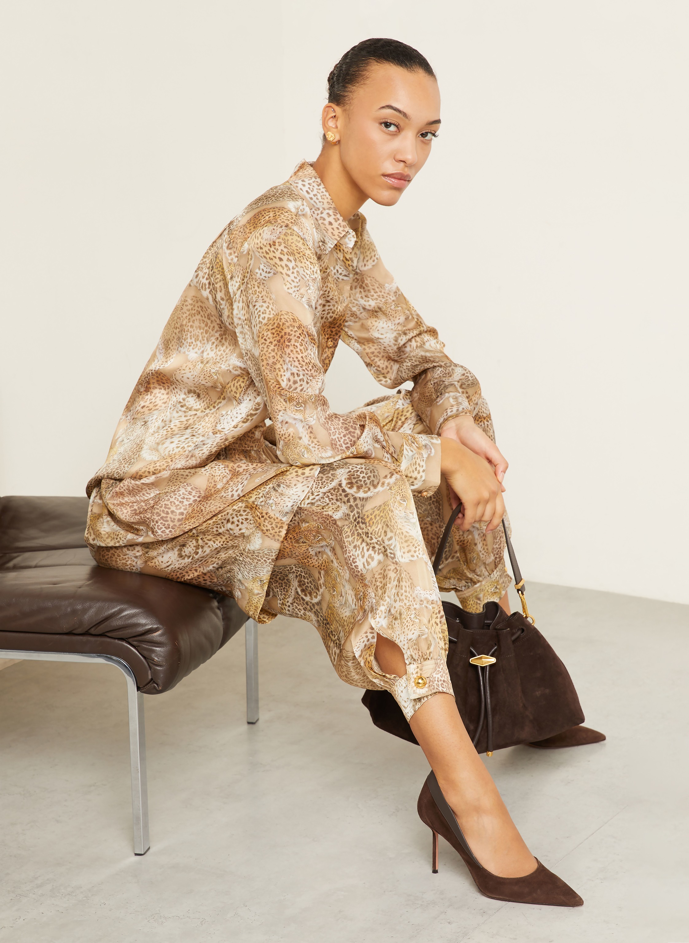 Thumbnail - Zimmermann Hemdbluse Rebellion Aus Seide braun