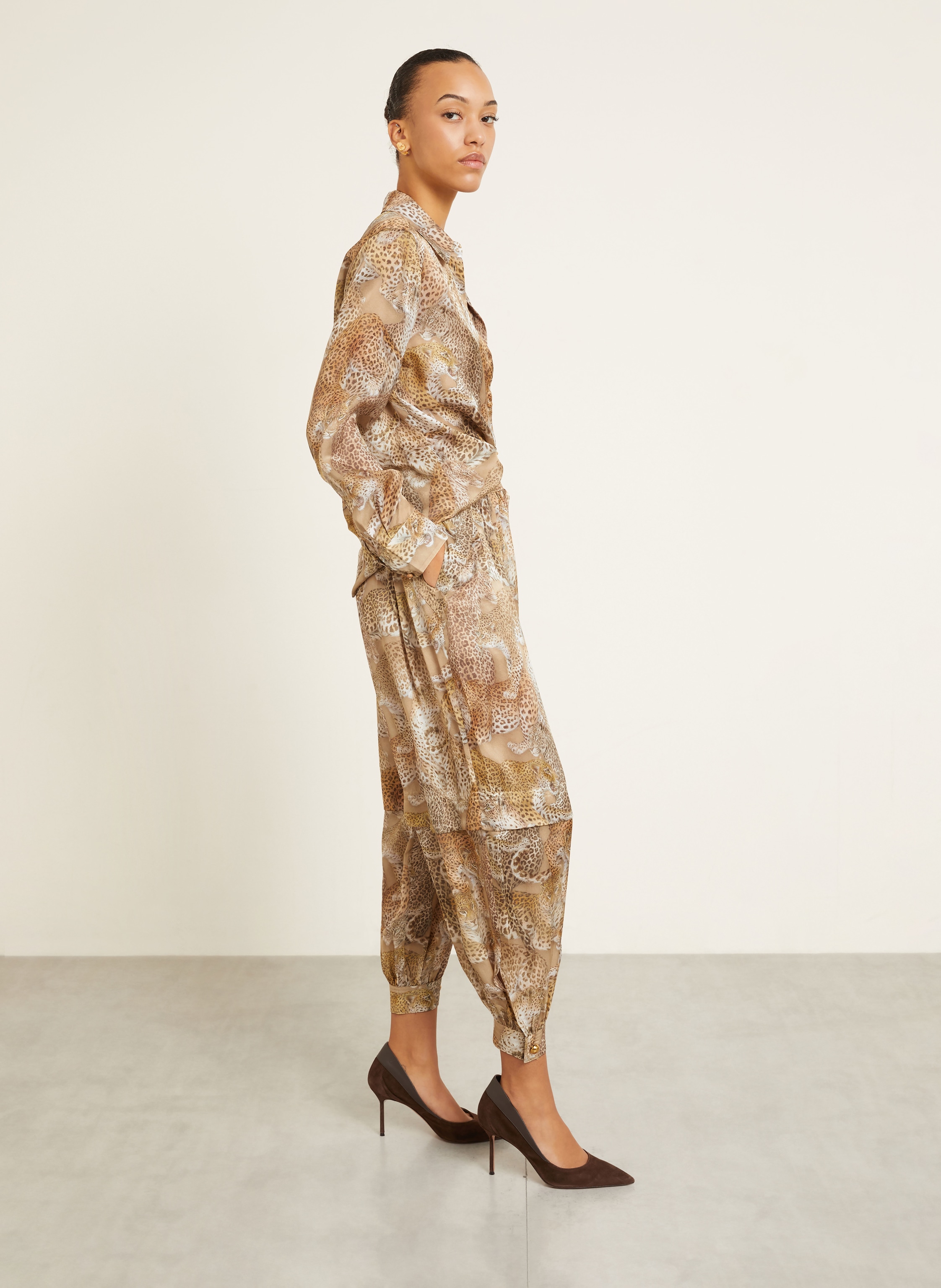 Thumbnail - Zimmermann Seidenhose Rebellion braun