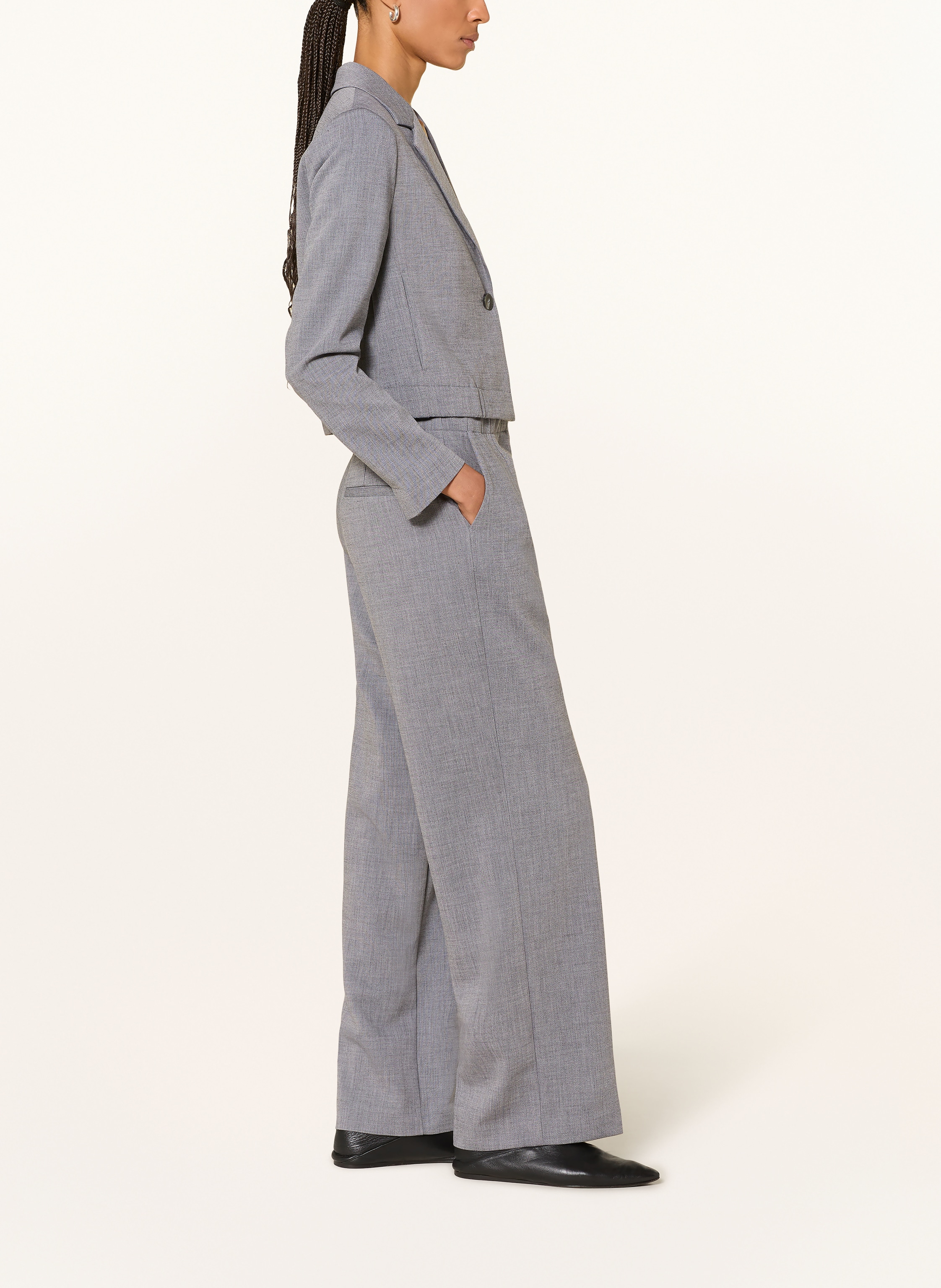 Thumbnail - S.Oliver Black Label Marlenehose grau