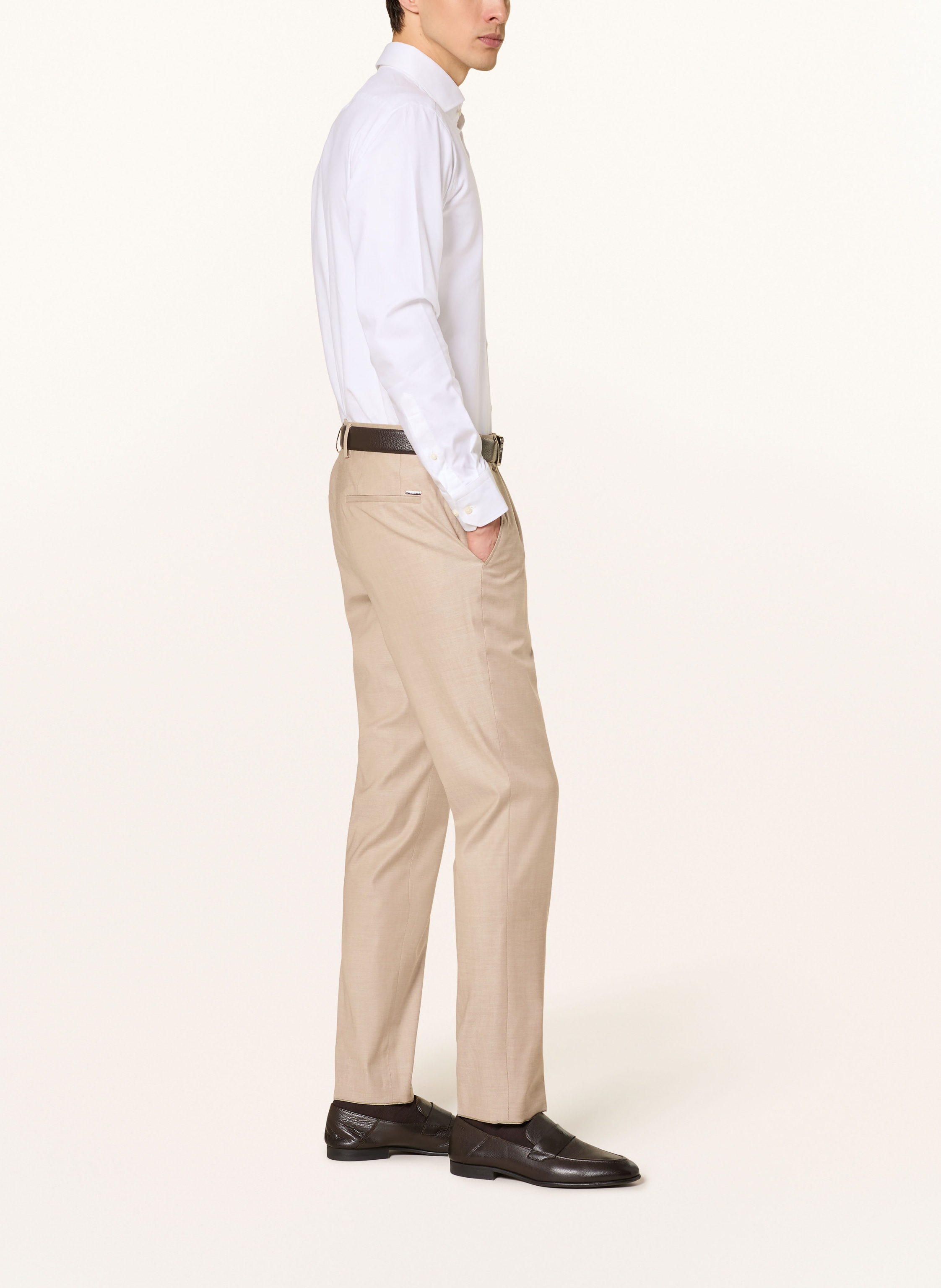 Thumbnail - Boss Anzughose Genius Slim Fit beige