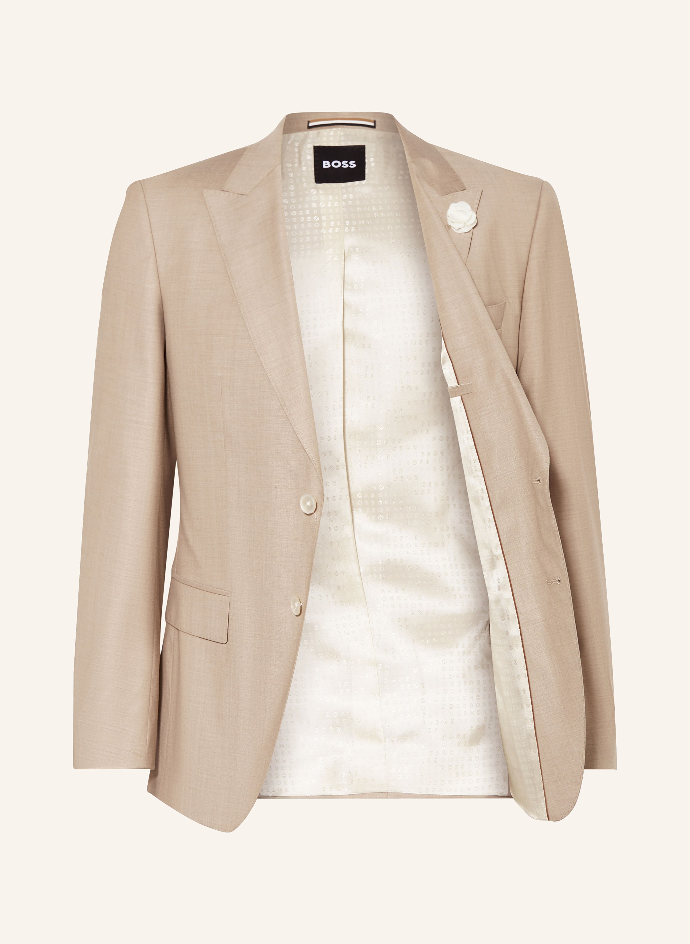 Thumbnail - Boss Anzugsakko Huge Slim Fit beige