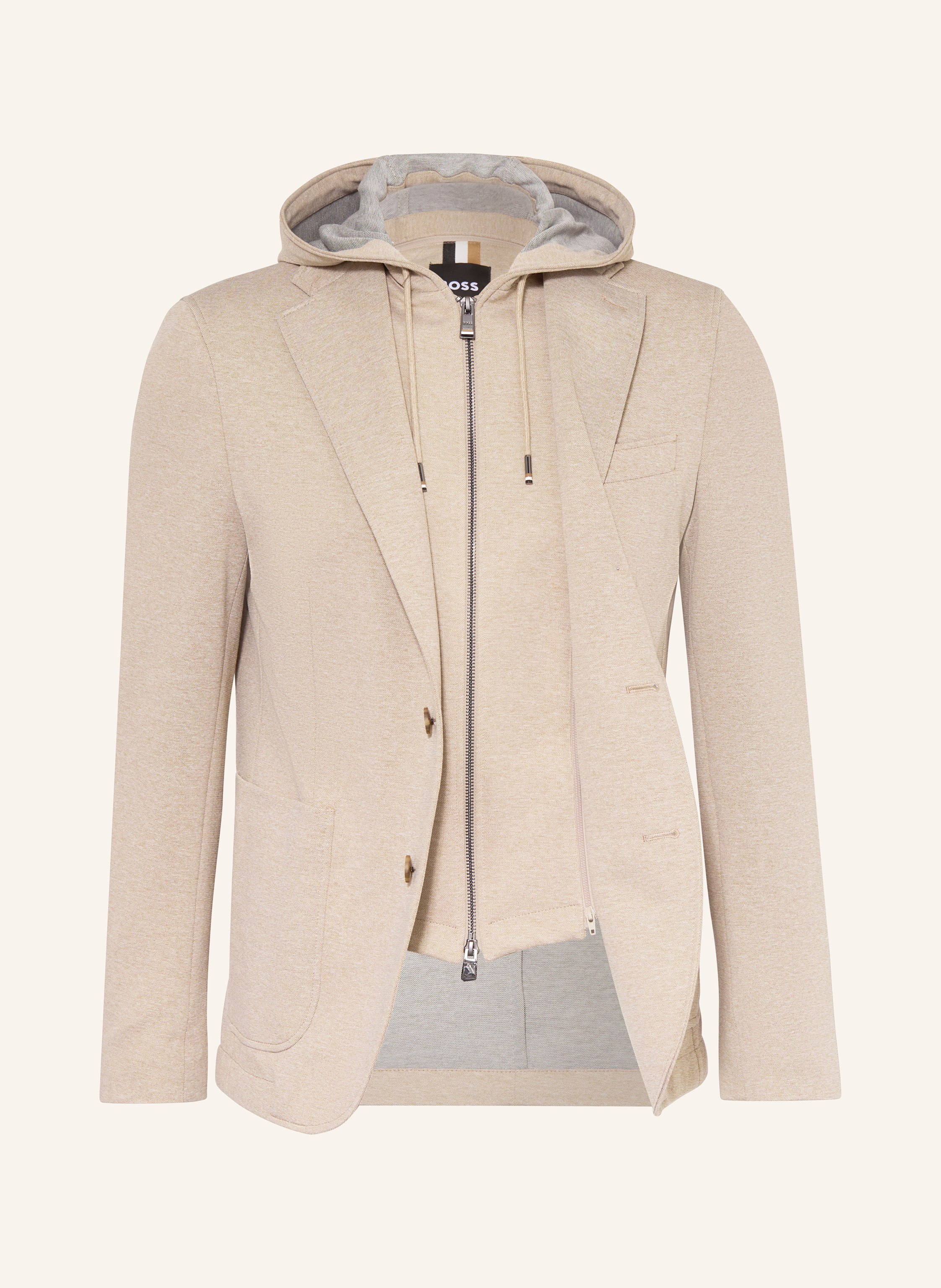 Thumbnail - Boss Sakko Hanry Slim Fit Mit Herausnehmbarer Blende beige