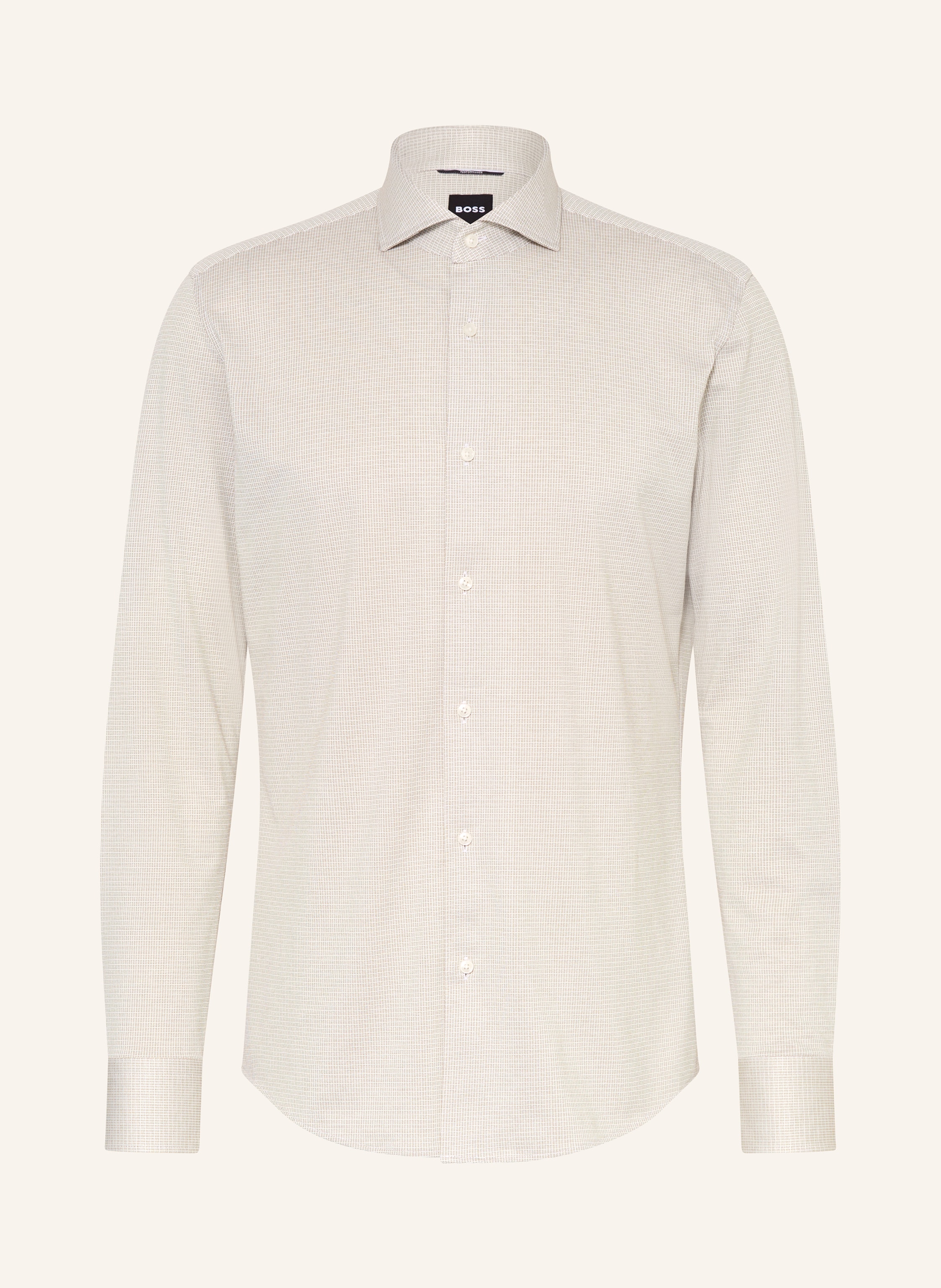 Boss Boss Jerseyhemd Hank Slim Fit beige in BEIGE