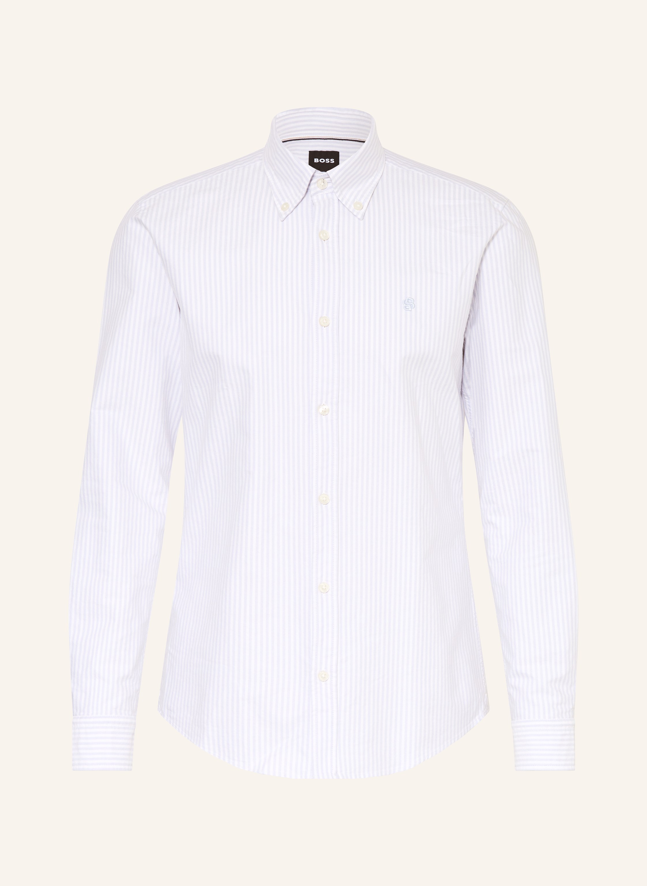 Boss Boss Hemd Roan Slim Fit lila in WEISS / HELLGRAU