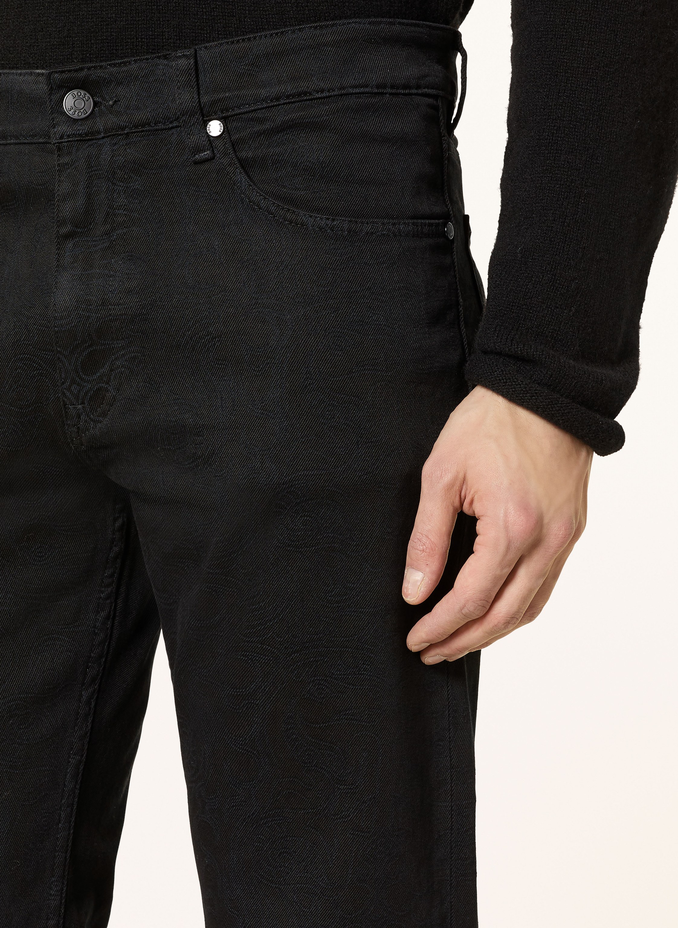 Thumbnail - Boss Jeans Hao Tapered Fit schwarz