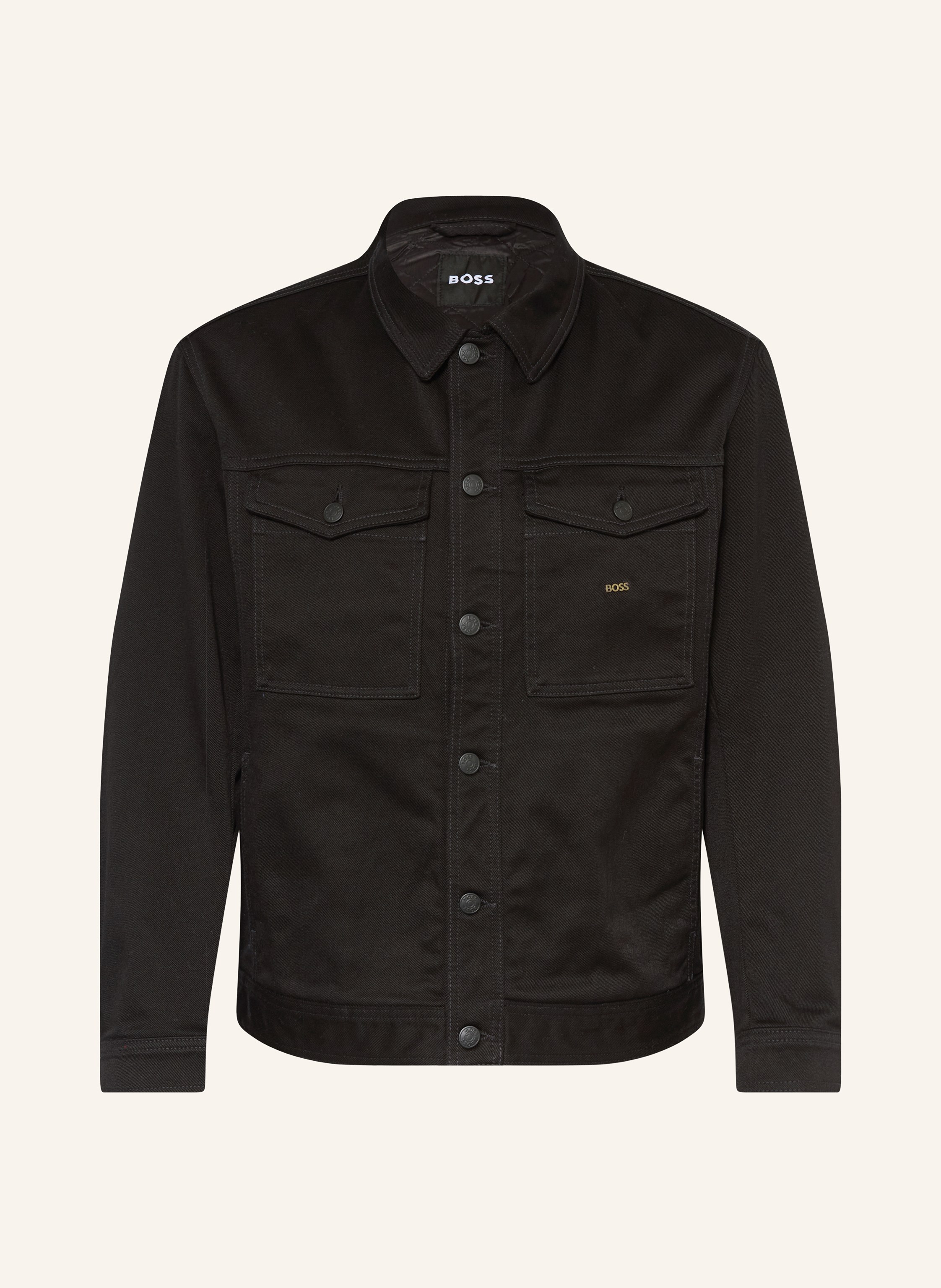 Boss Jeansjacke Liang Cny schwarz