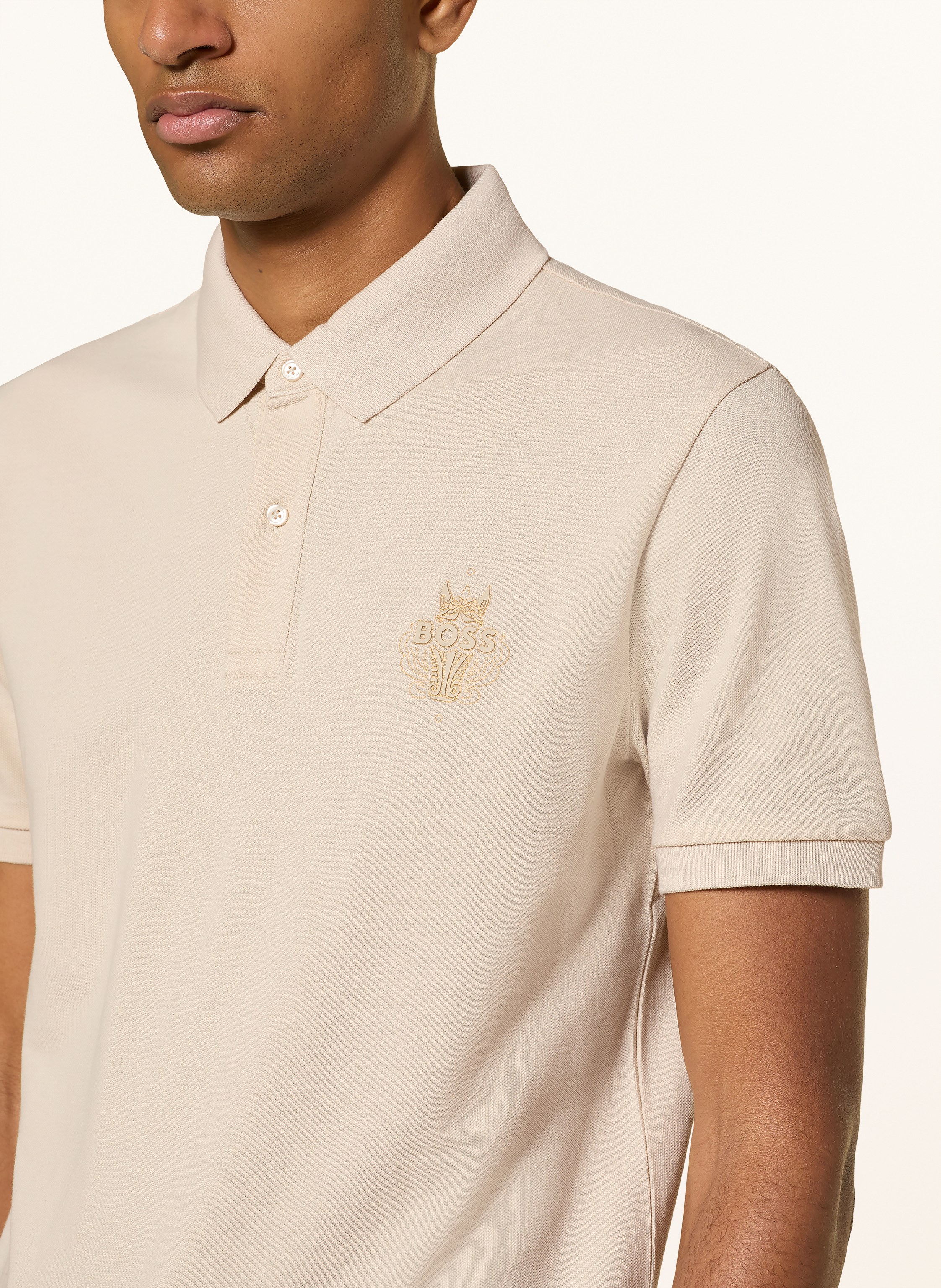 Thumbnail - Boss Piqué-Poloshirt Qiang_Cny weiss