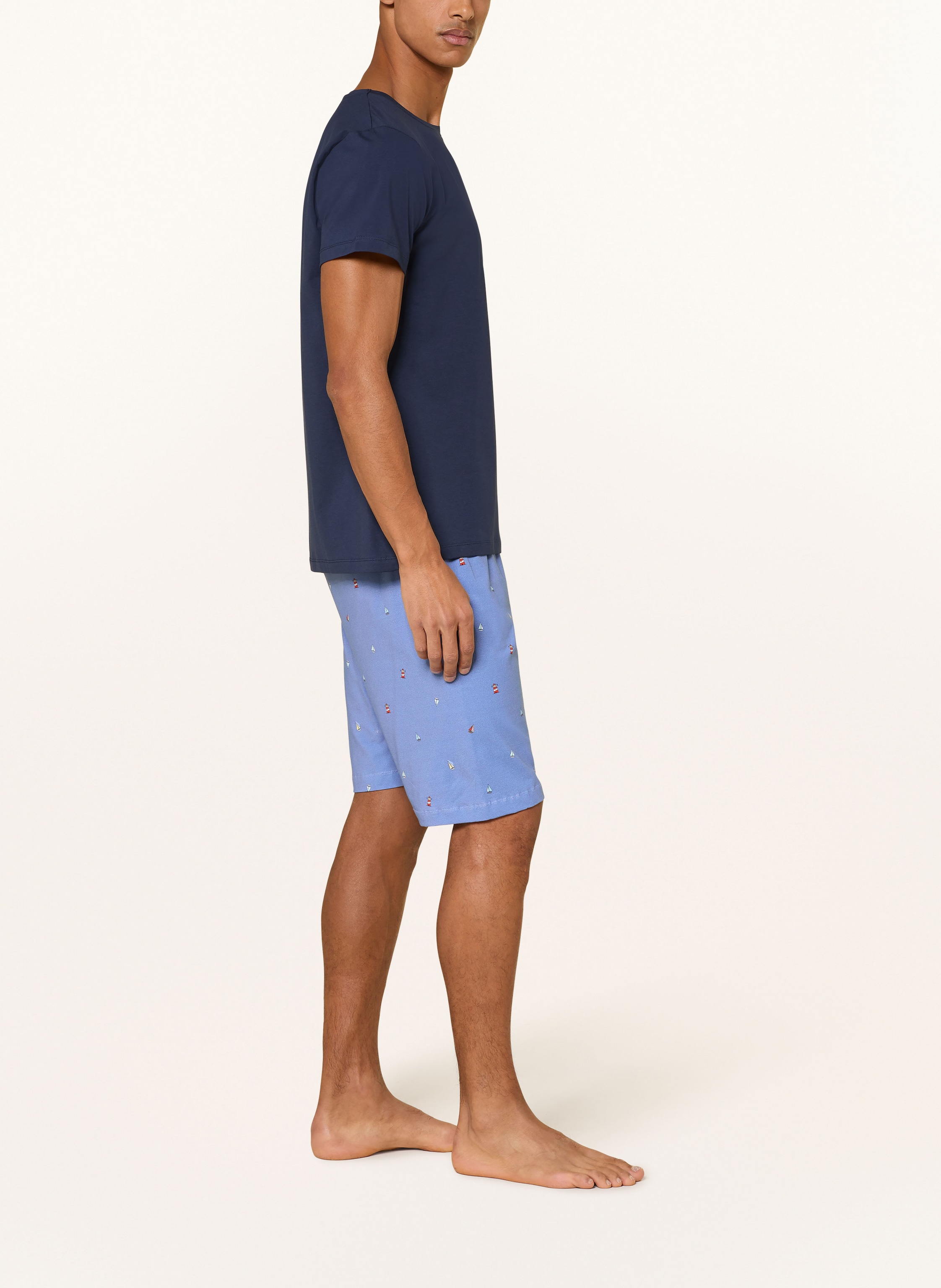 Thumbnail - Strokesman's Schlafshorts blau