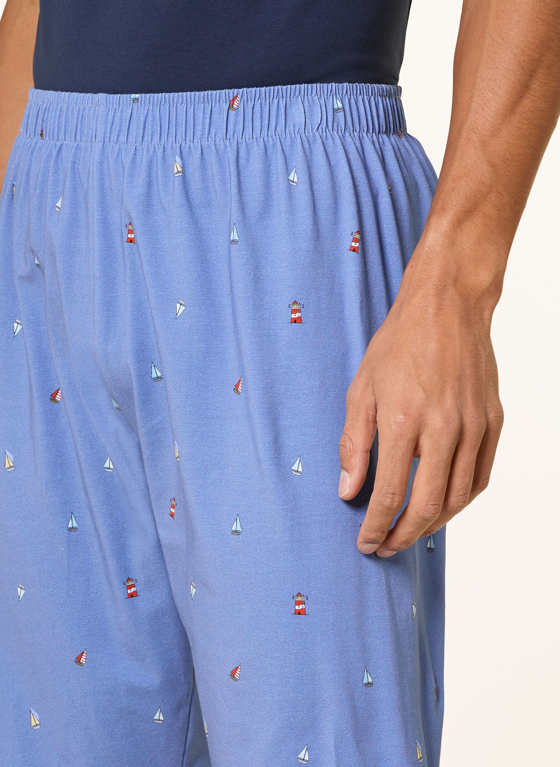 Thumbnail - Strokesman's Schlafshorts blau