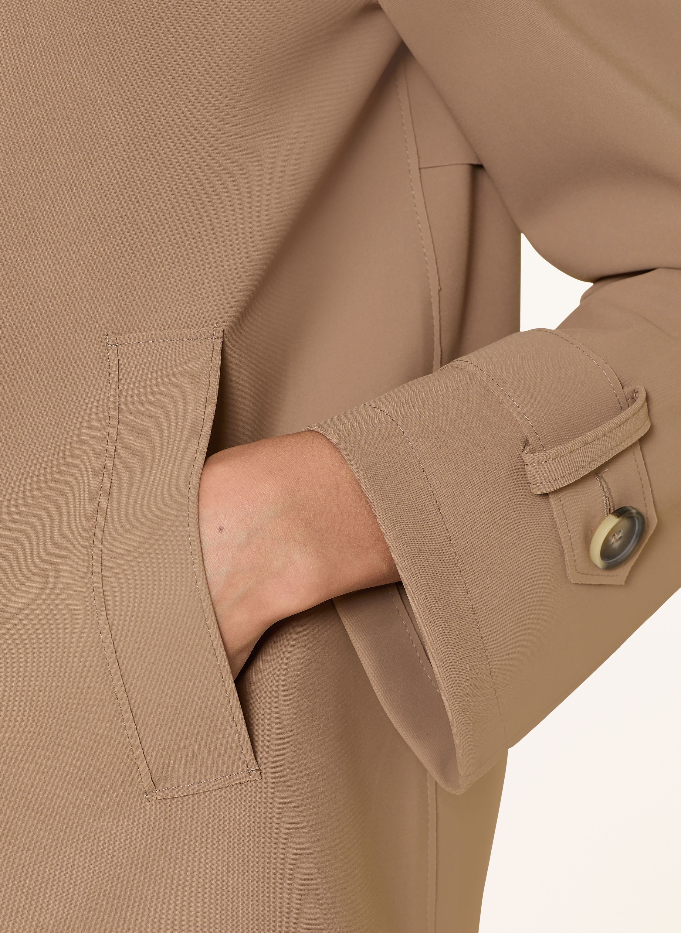 Thumbnail - Harris Wharf London Trench-Jacke braun