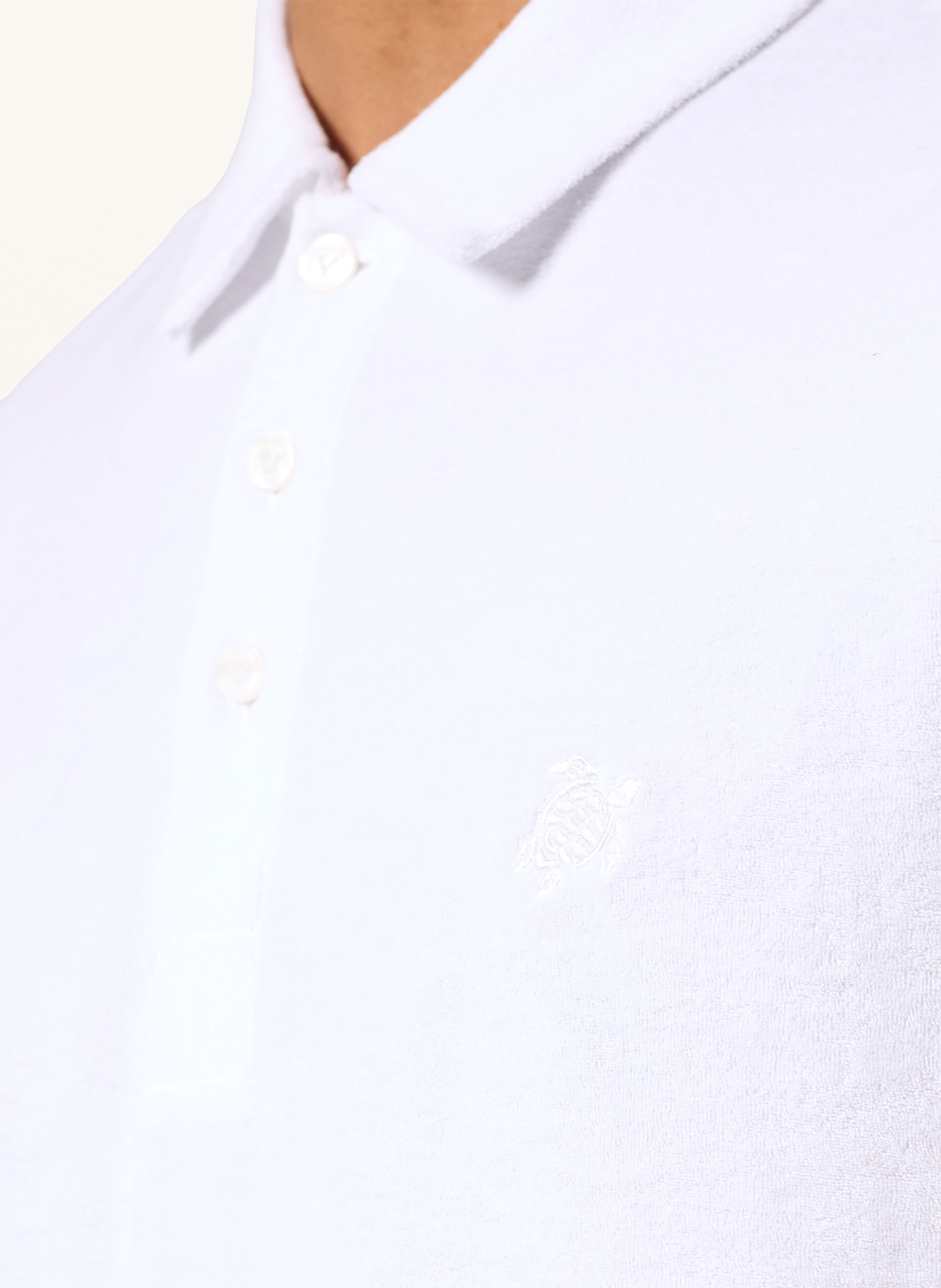 Thumbnail - Vilebrequin Frottee-Poloshirt Phoenix aq100 weiss