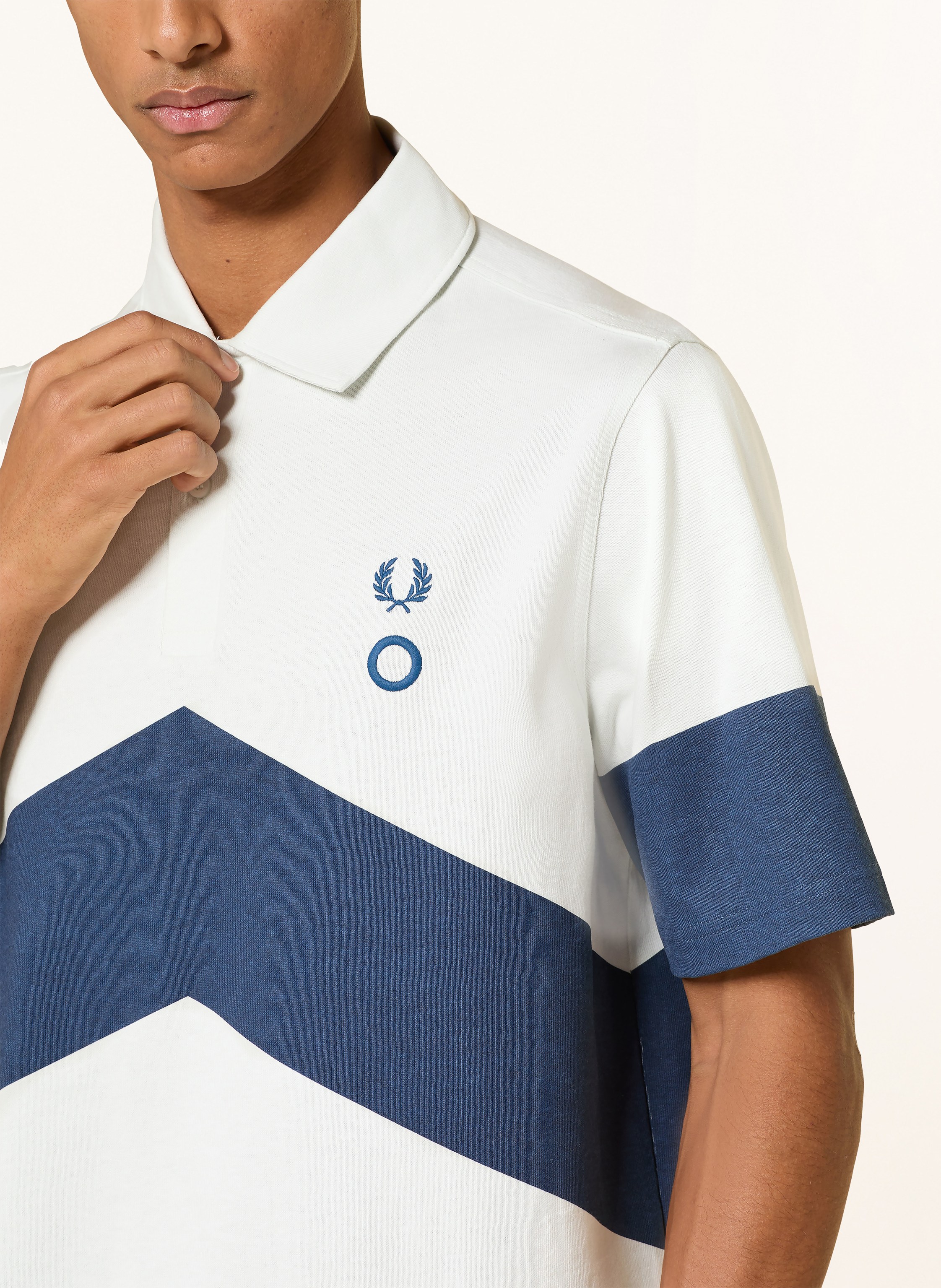 Thumbnail - Fred Perry Jersey-Poloshirt weiss