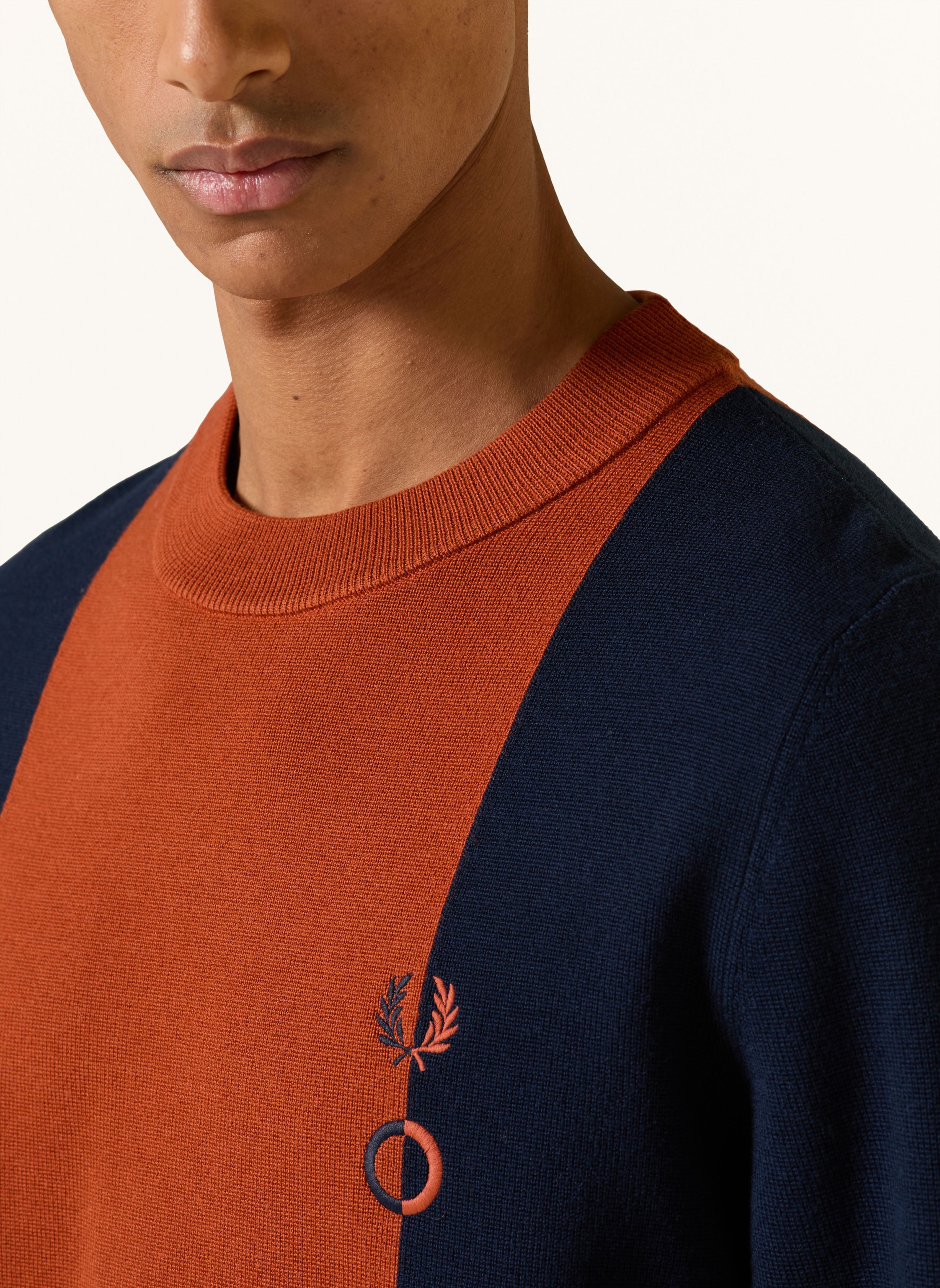 Thumbnail - Fred Perry Pullover blau