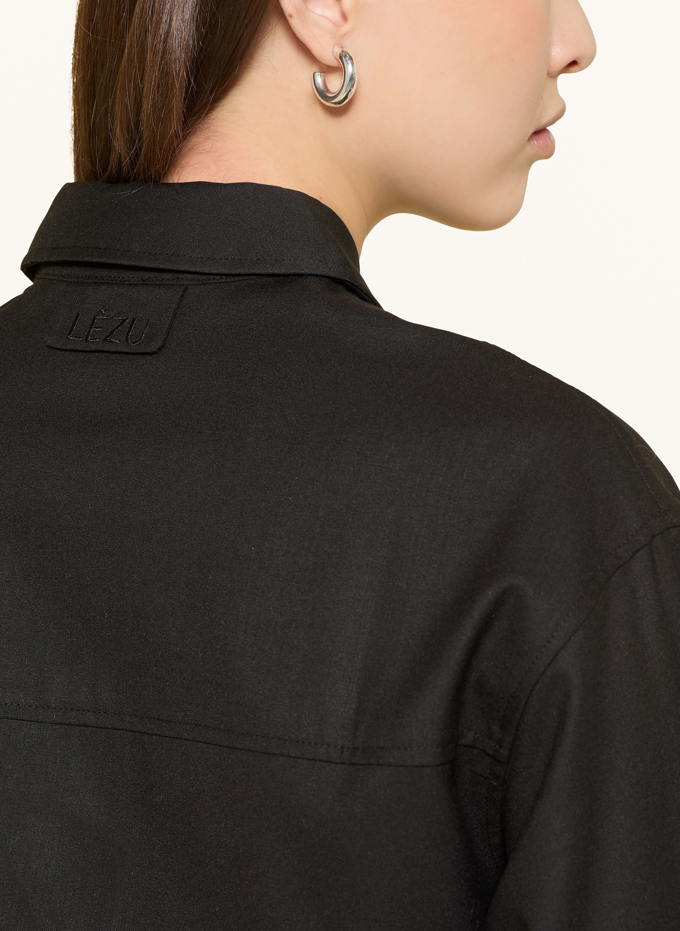 Thumbnail - Lezu Hemdbluse Shari schwarz