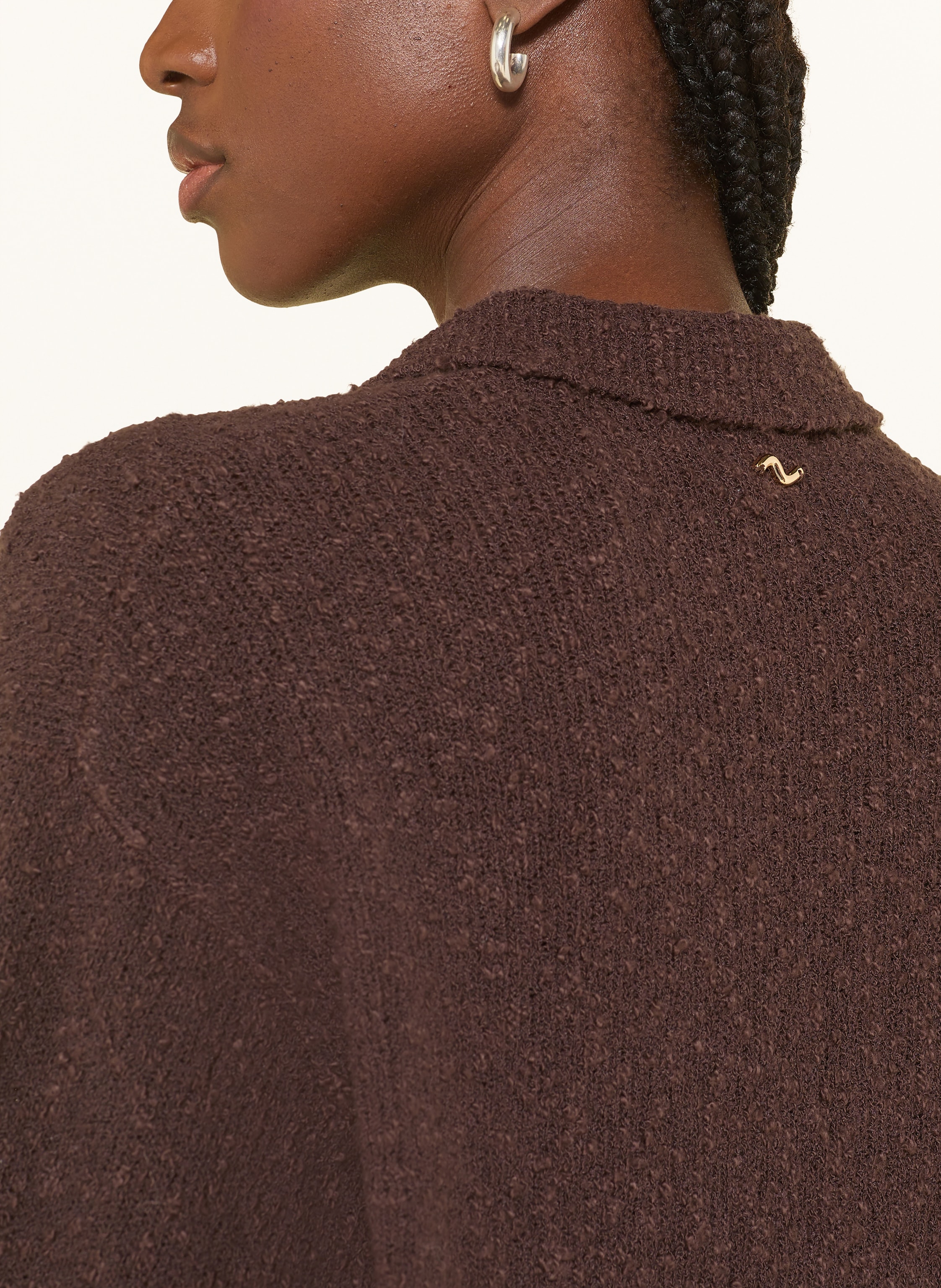 Thumbnail - Lezu Oversized-Strickjacke Tessa braun