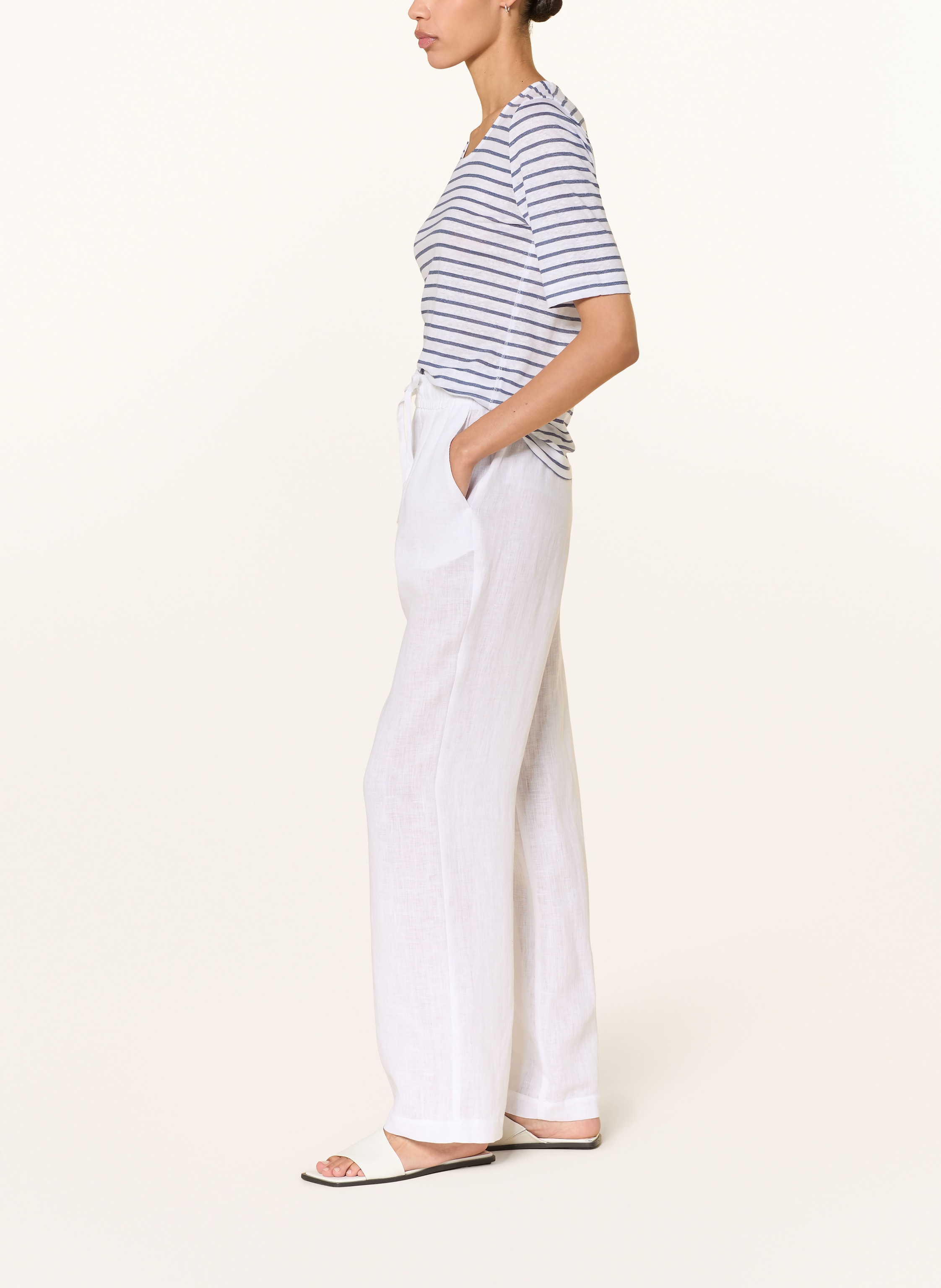 Thumbnail - Van Laack Leinenhose Vl-Helena-Br weiss