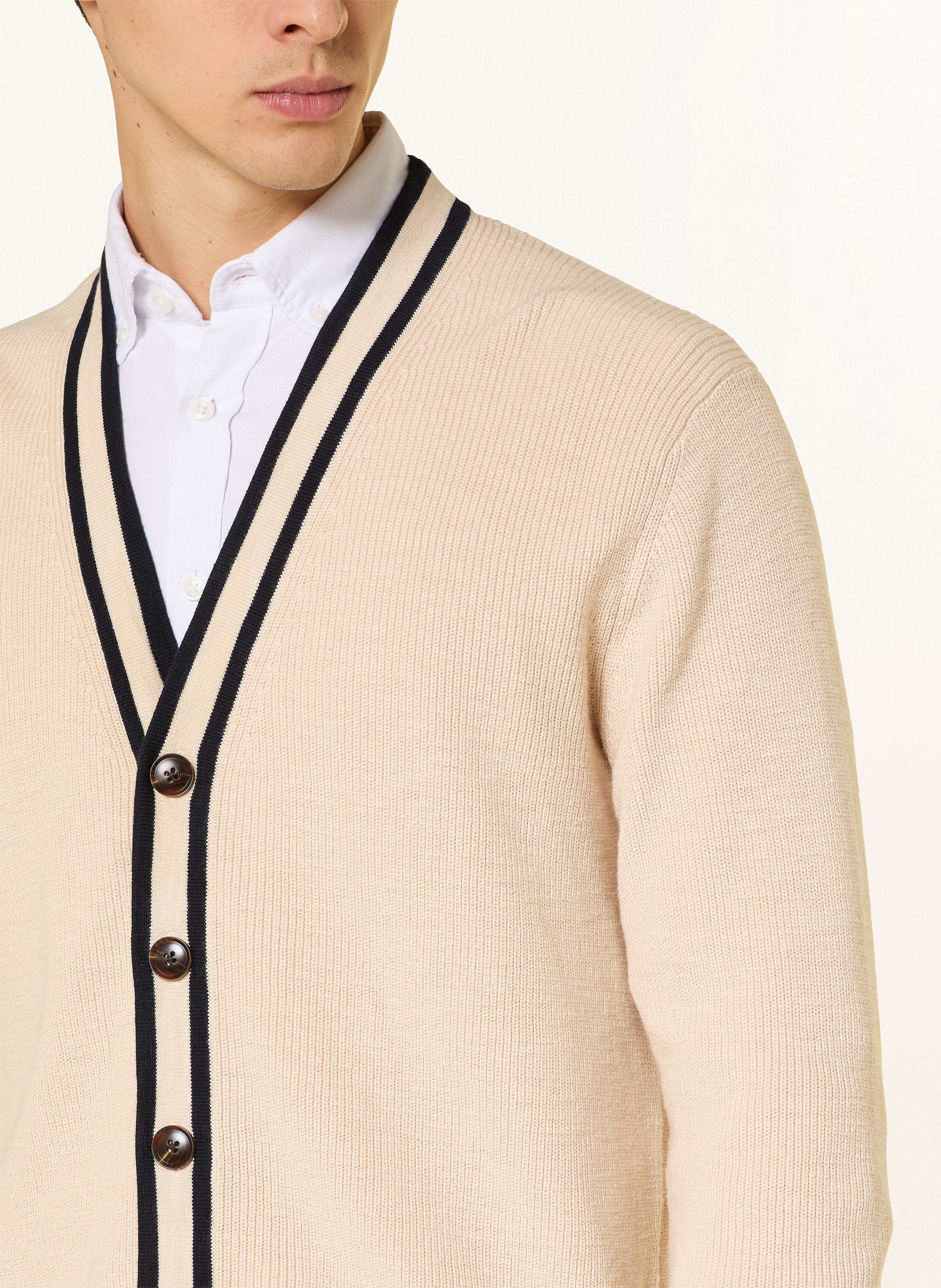 Thumbnail - Strokesman's Strickjacke beige