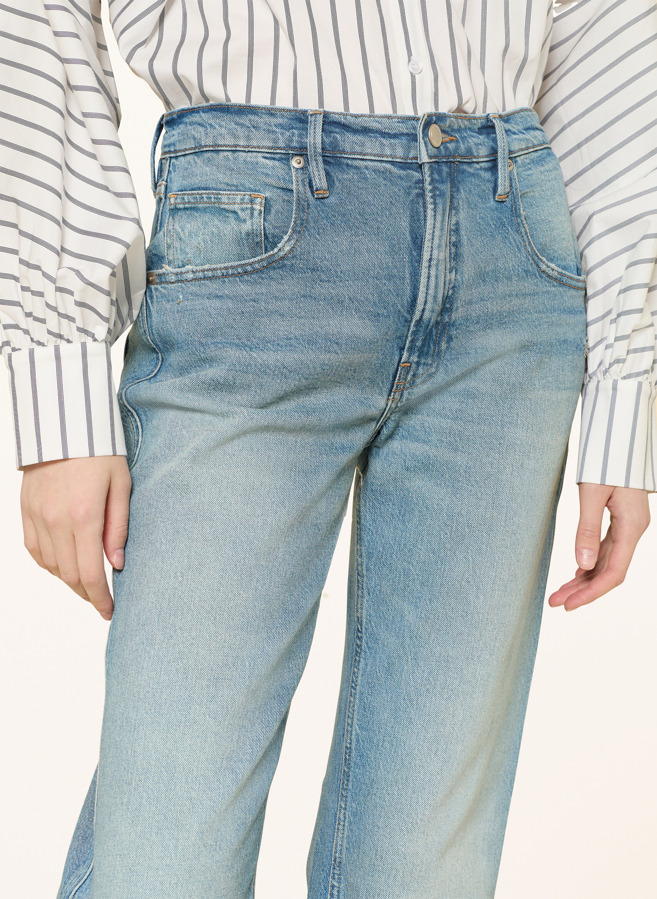 Thumbnail - Good American Bootcut Jeans Good Standard blau