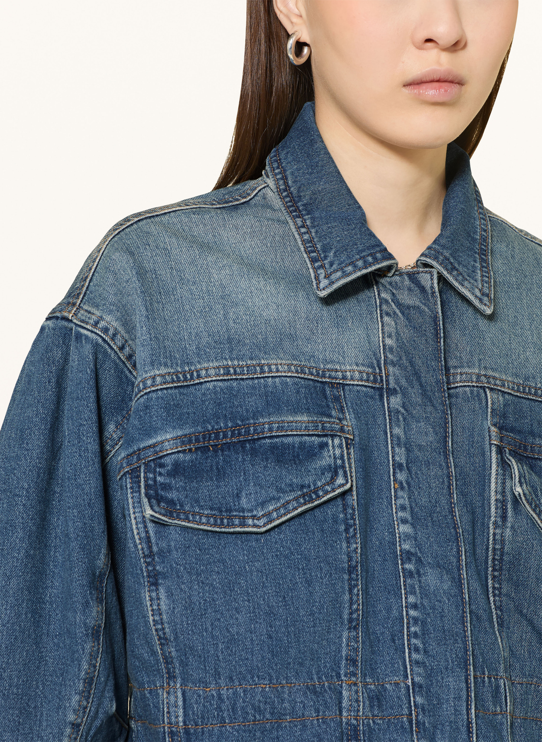 Thumbnail - Good American Jeansjacke blau