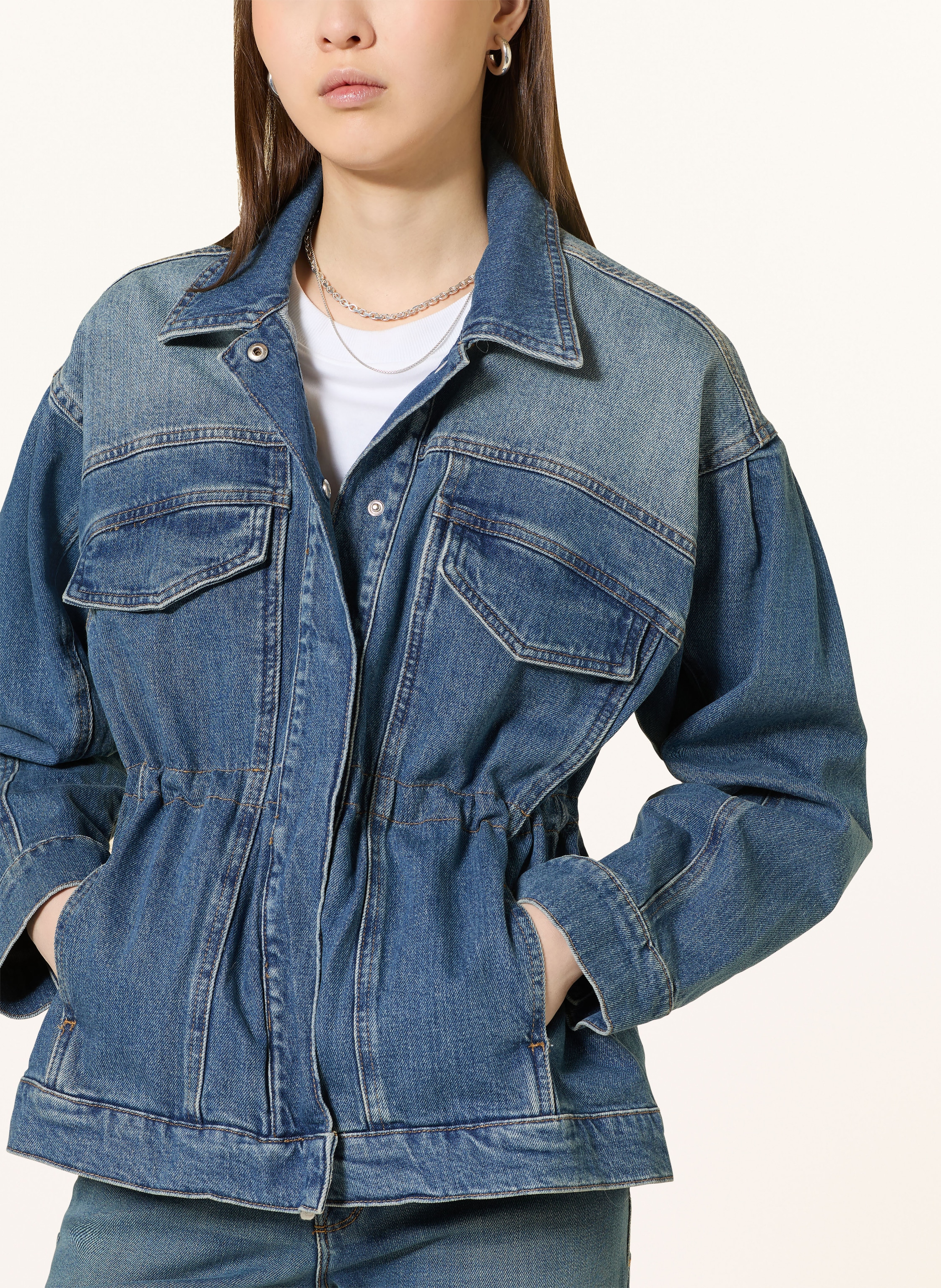 Thumbnail - Good American Jeansjacke blau