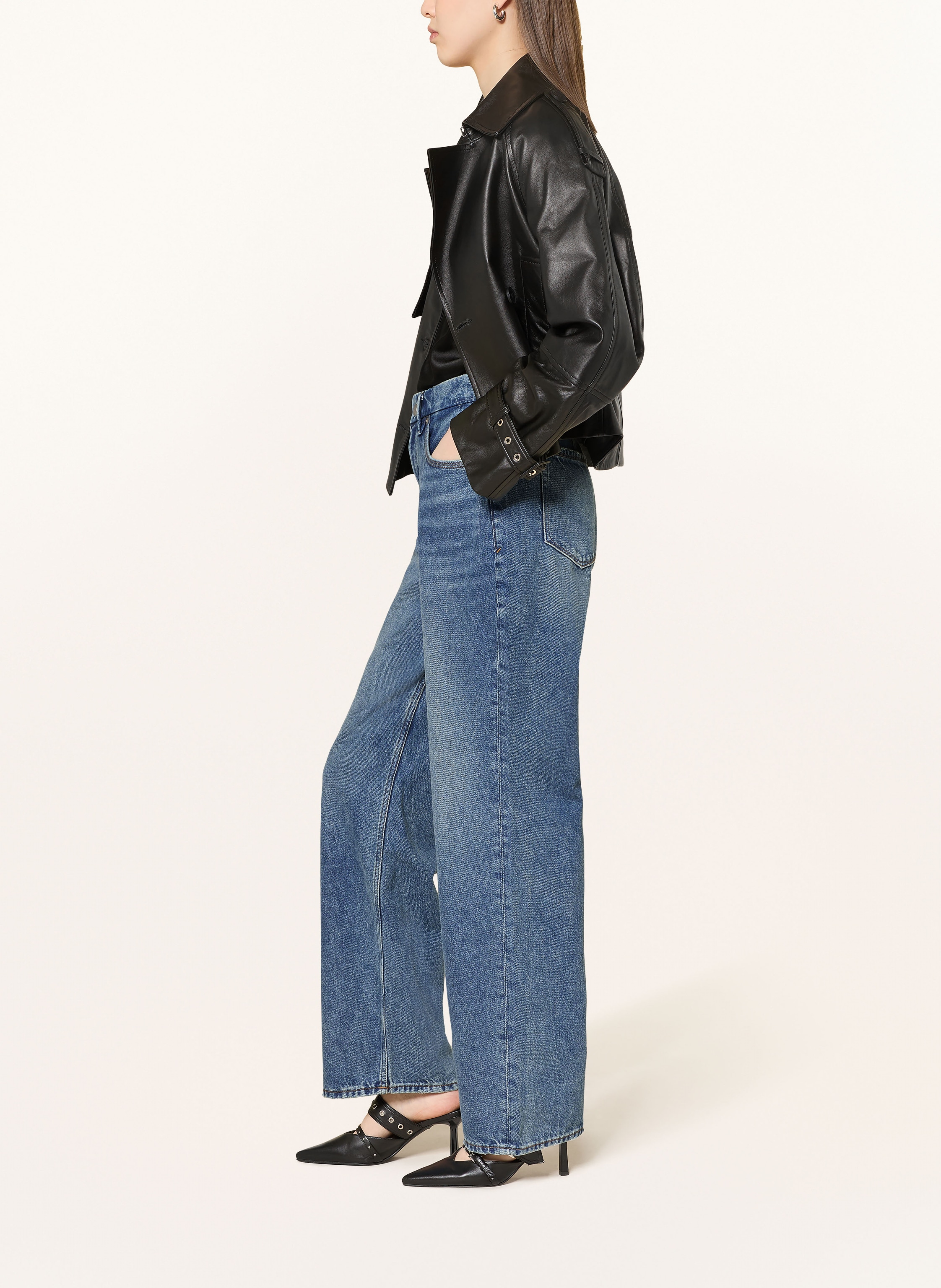 Thumbnail - Good American Wide Leg Jeans Good 90s blau