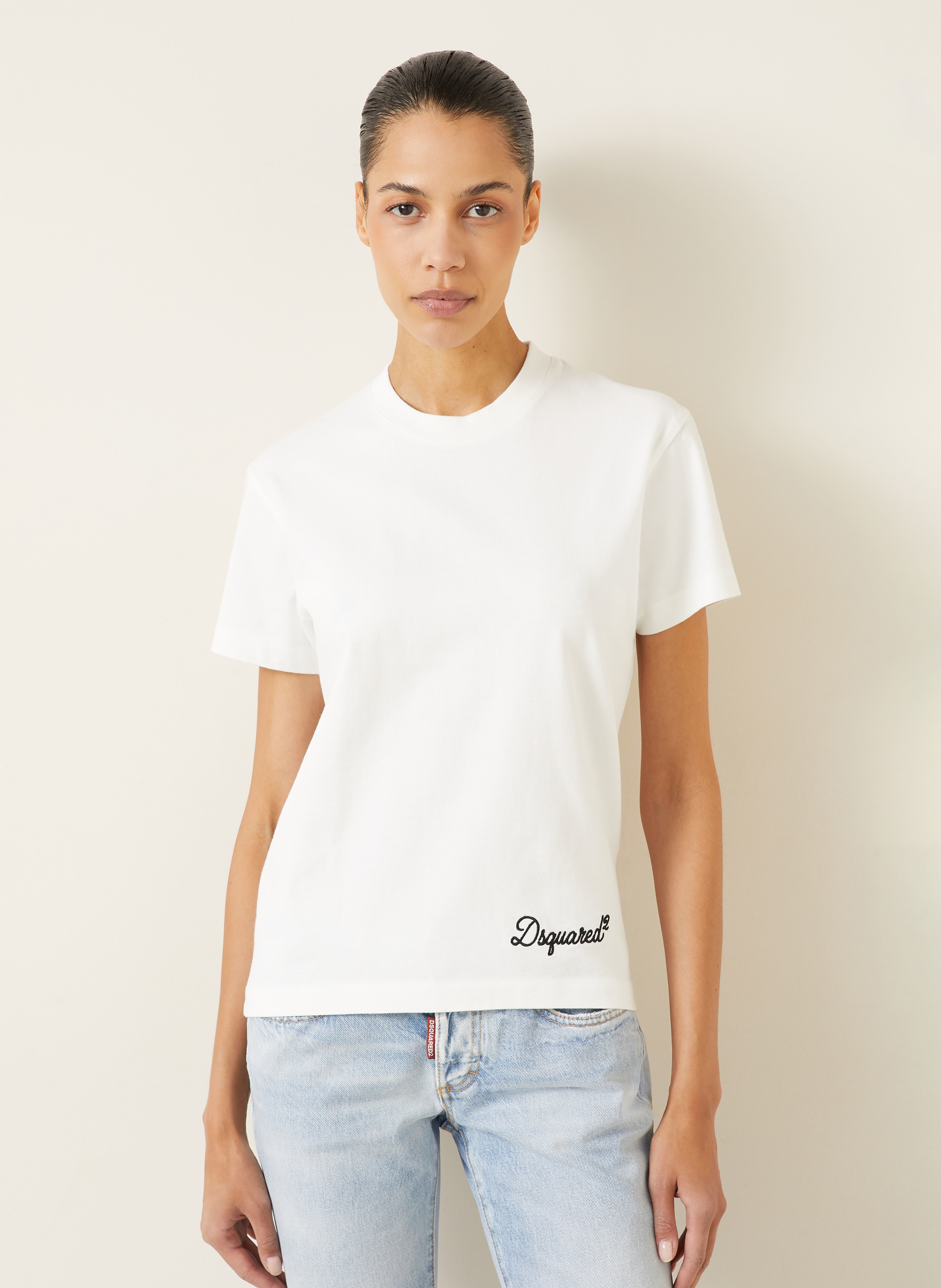 Thumbnail - dsquared2 T-Shirt Signature Just Right Fit weiss