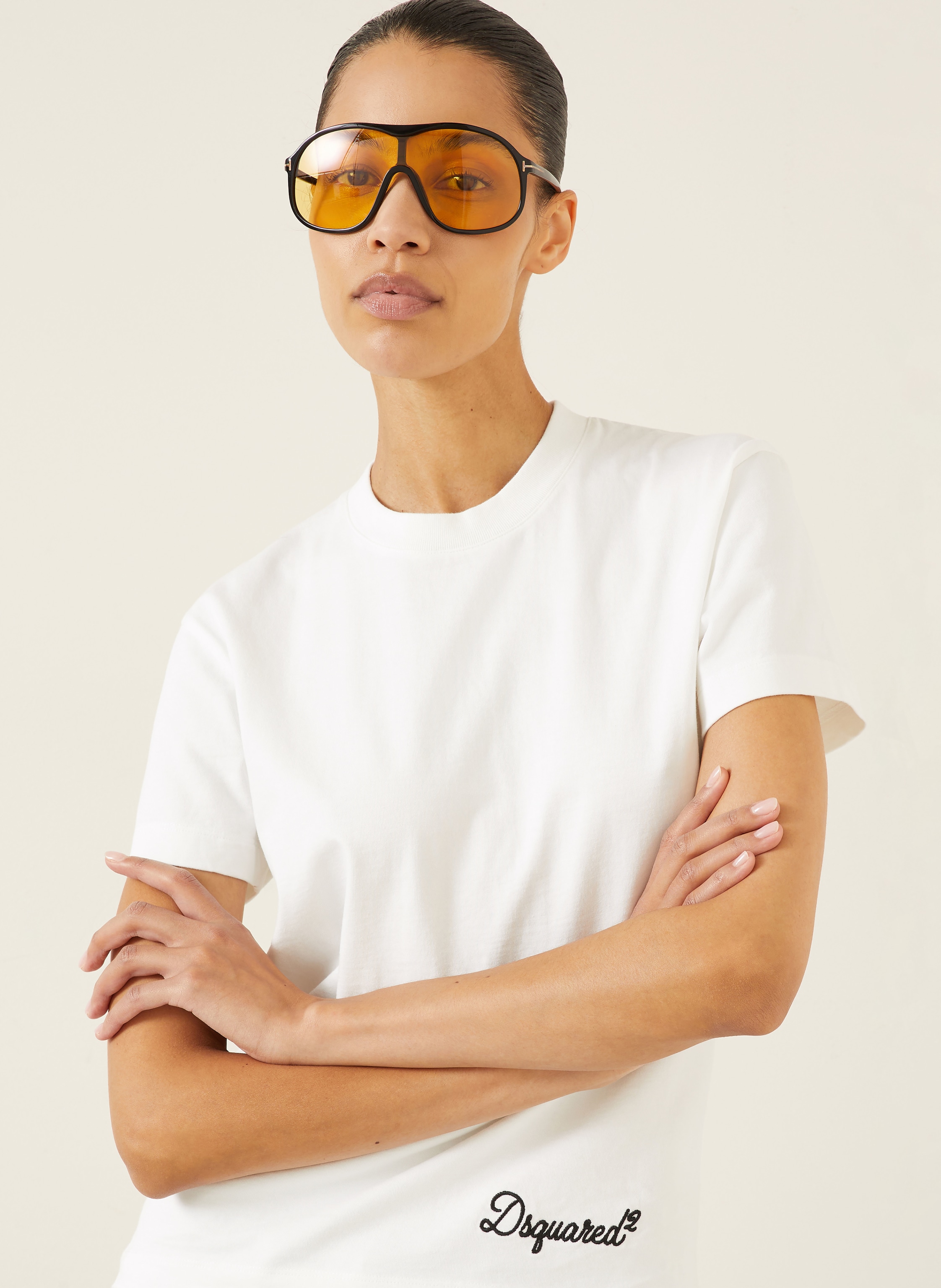 Thumbnail - dsquared2 T-Shirt Signature Just Right Fit weiss