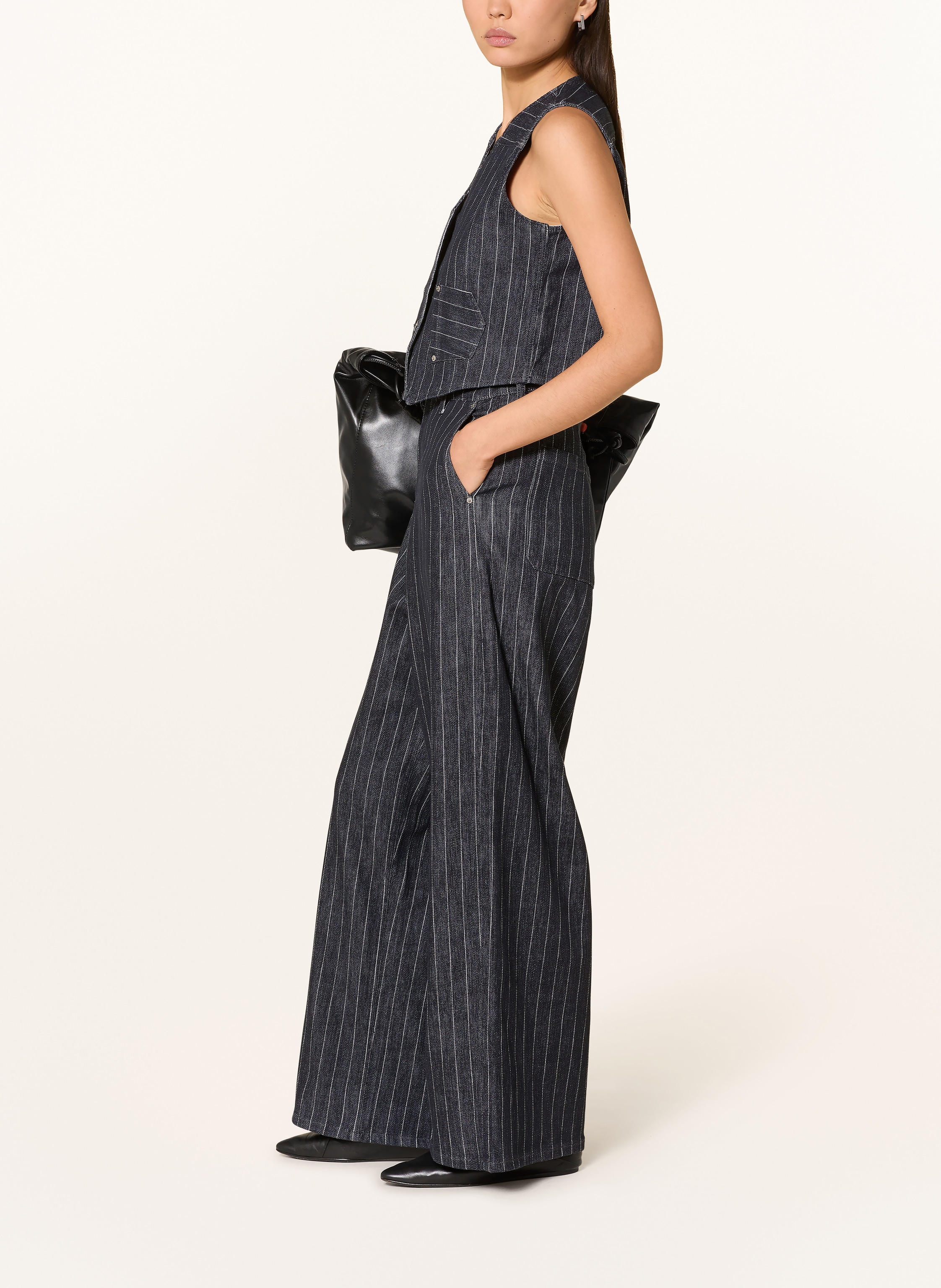 Thumbnail - Pnts Wide Leg Jeans Over The Top blau