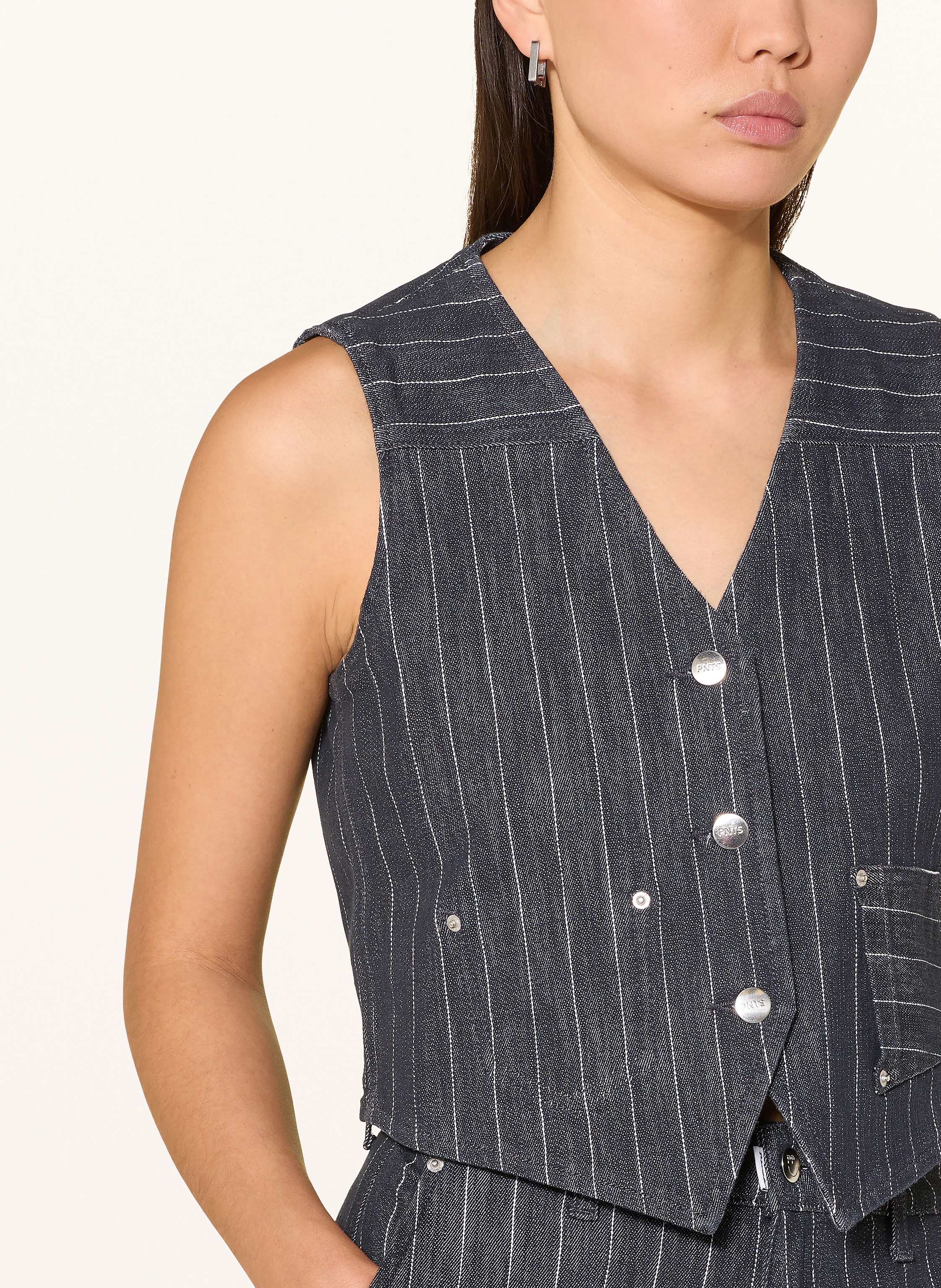 Thumbnail - Pnts Jeansweste The Suit Up blau