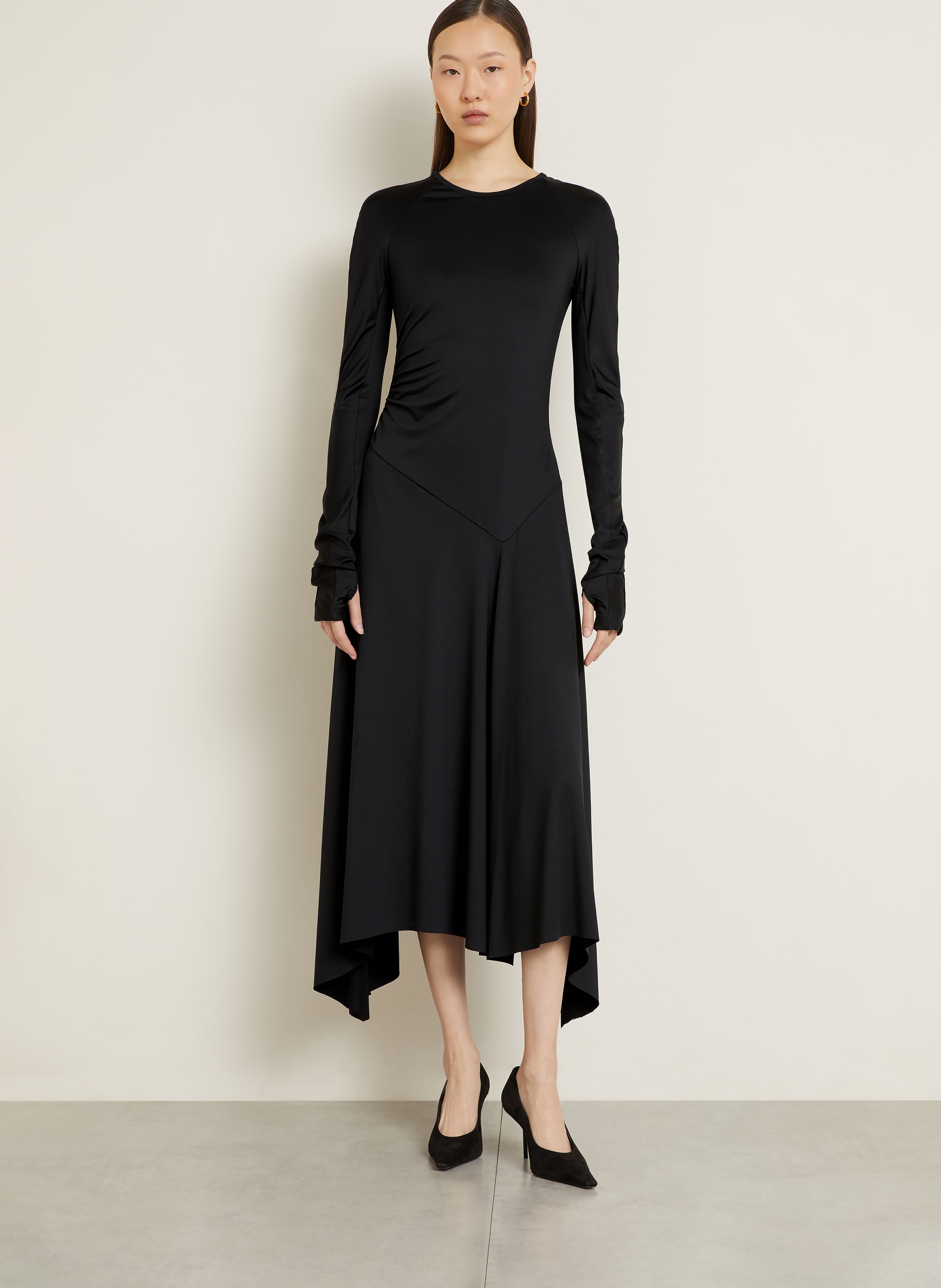 Thumbnail - Victoria Beckham Jerseykleid schwarz