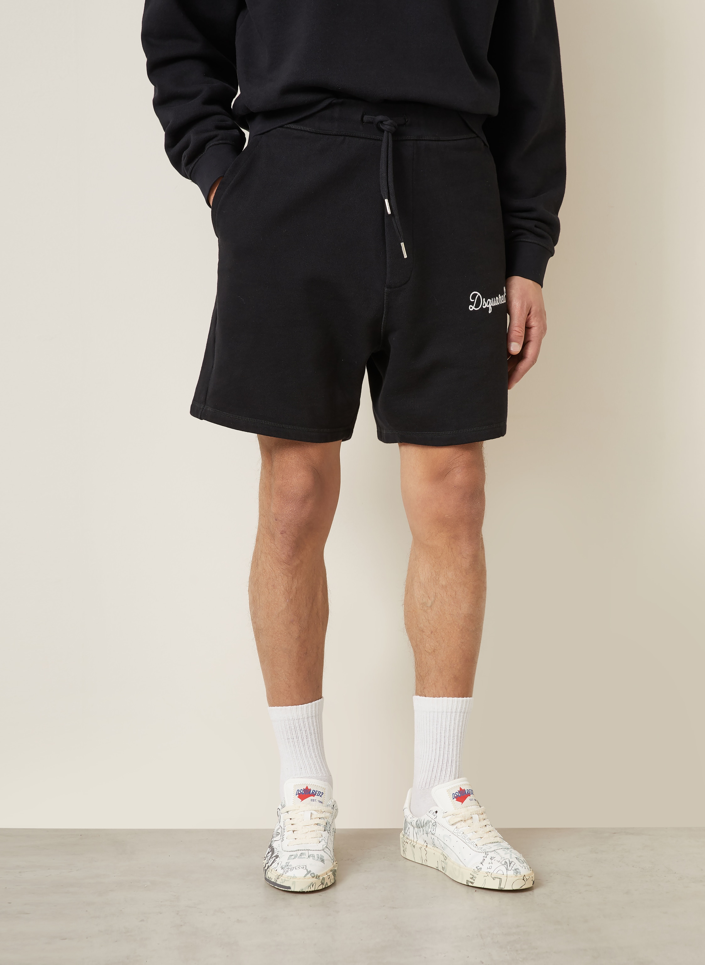Thumbnail - dsquared2 Sweatshorts schwarz