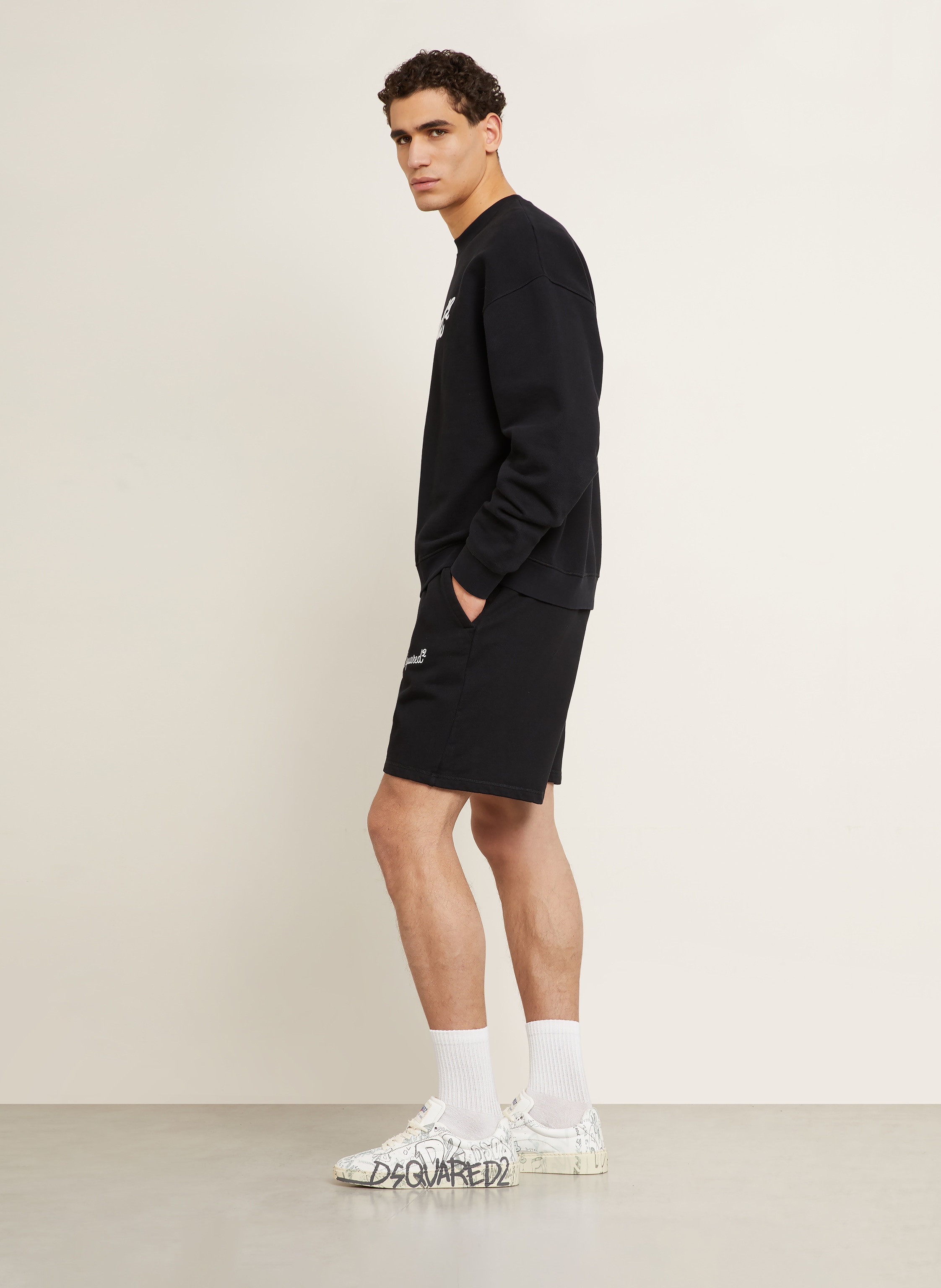 Thumbnail - dsquared2 Sweatshorts schwarz