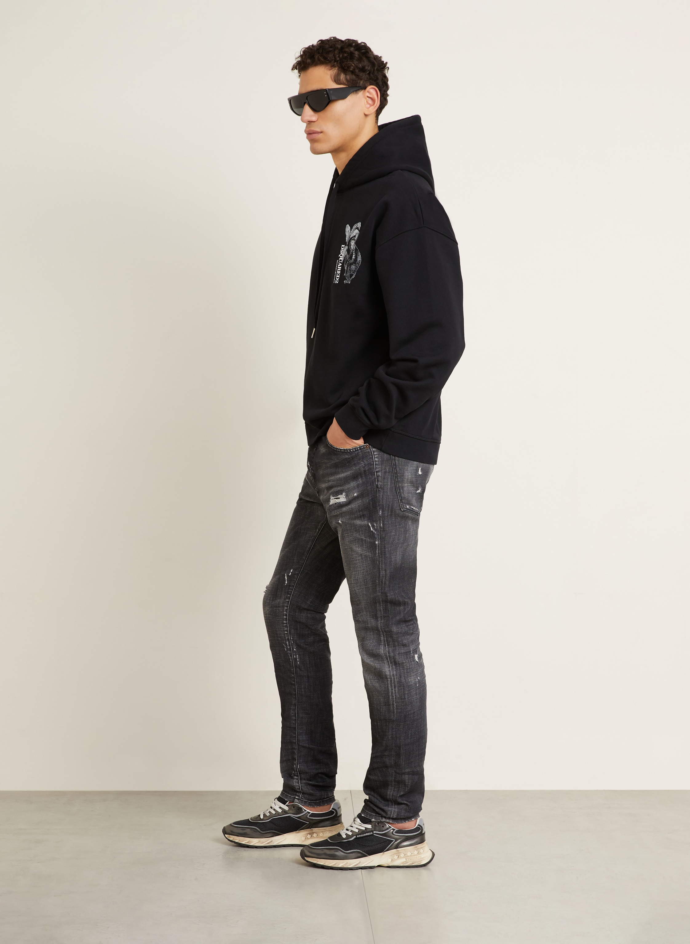 Thumbnail - dsquared2 Jeans Teddy Extra Slim Fit schwarz
