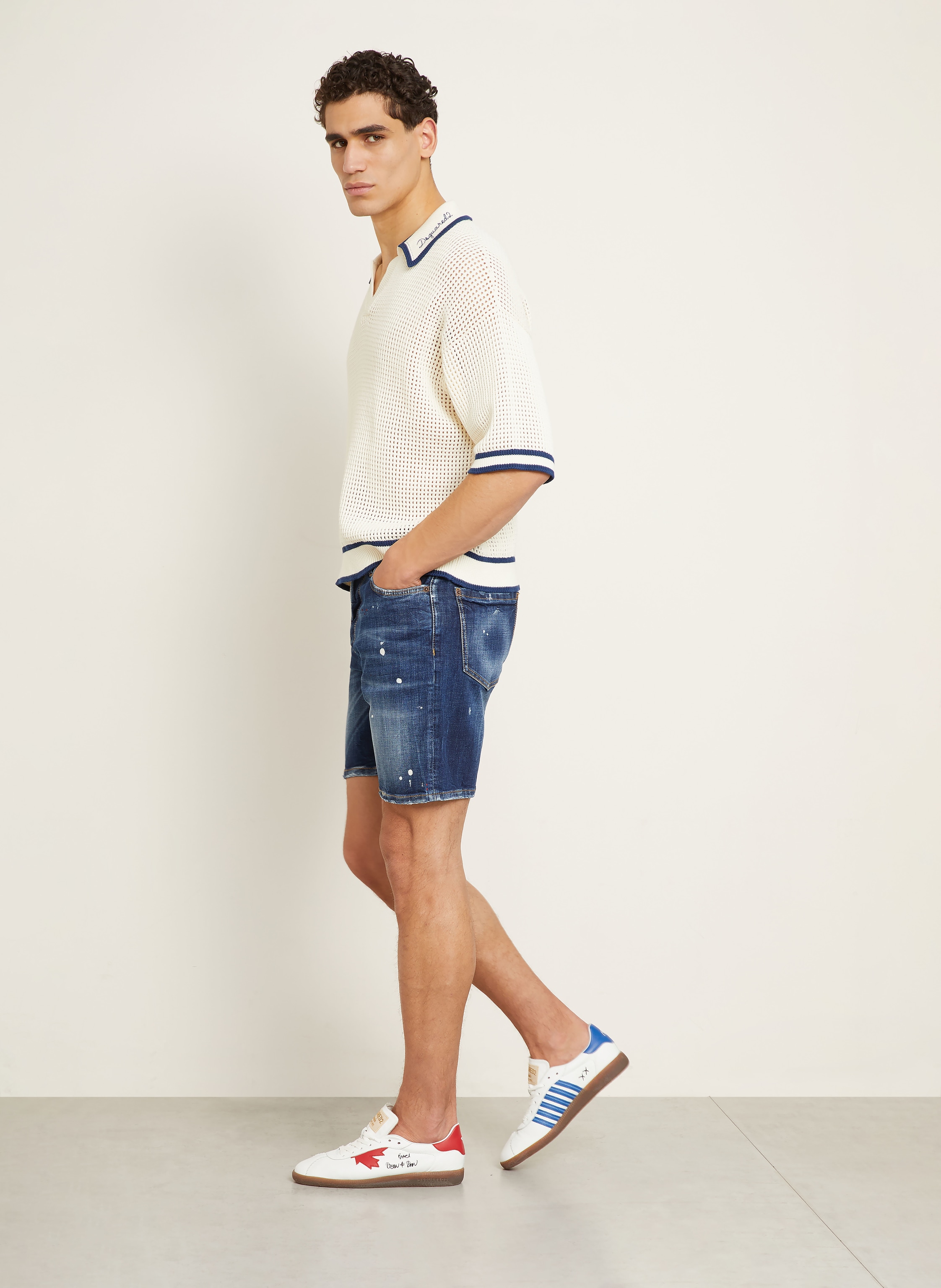 Thumbnail - dsquared2 Jeansshorts Marine blau